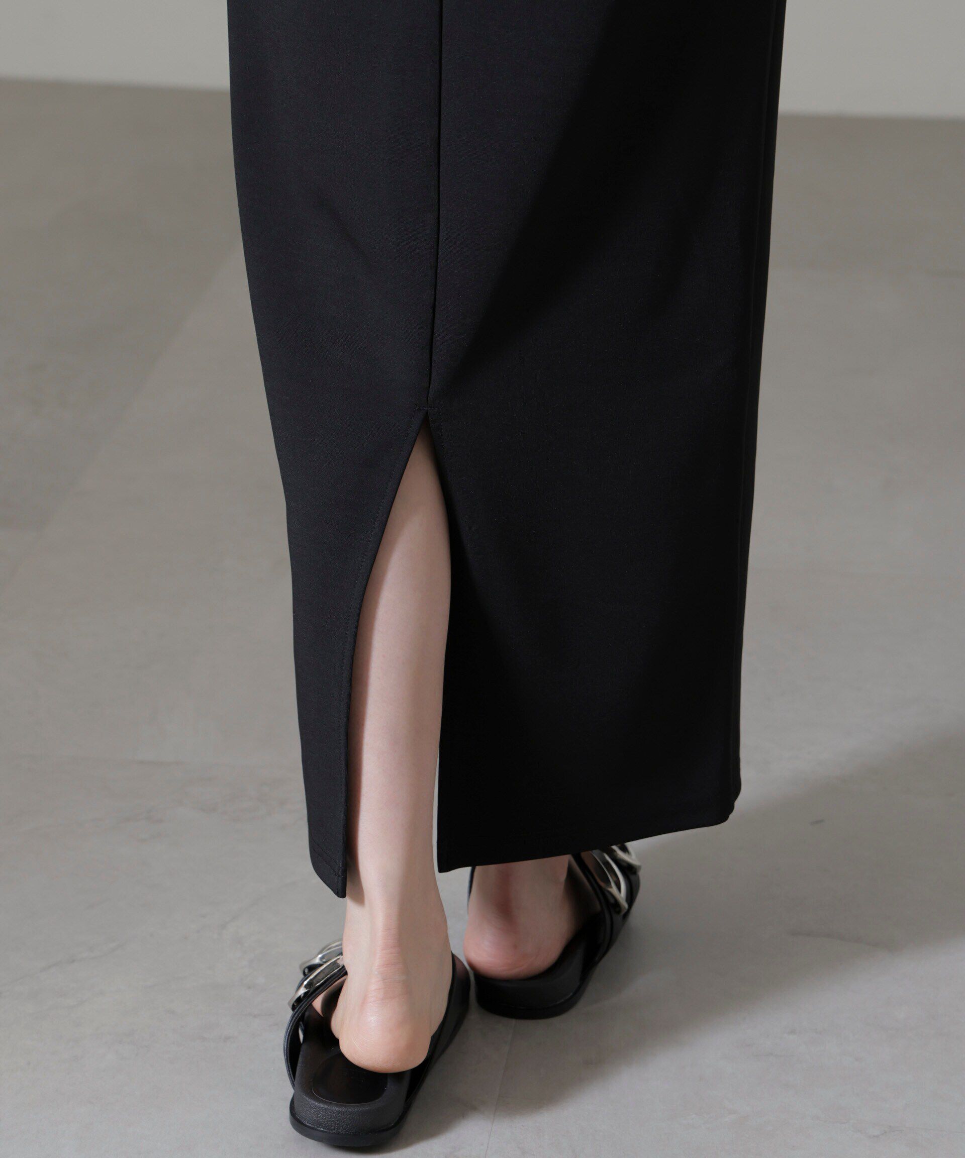 nano･universe「ポンチカットIラインマキシスカート」|スカート|