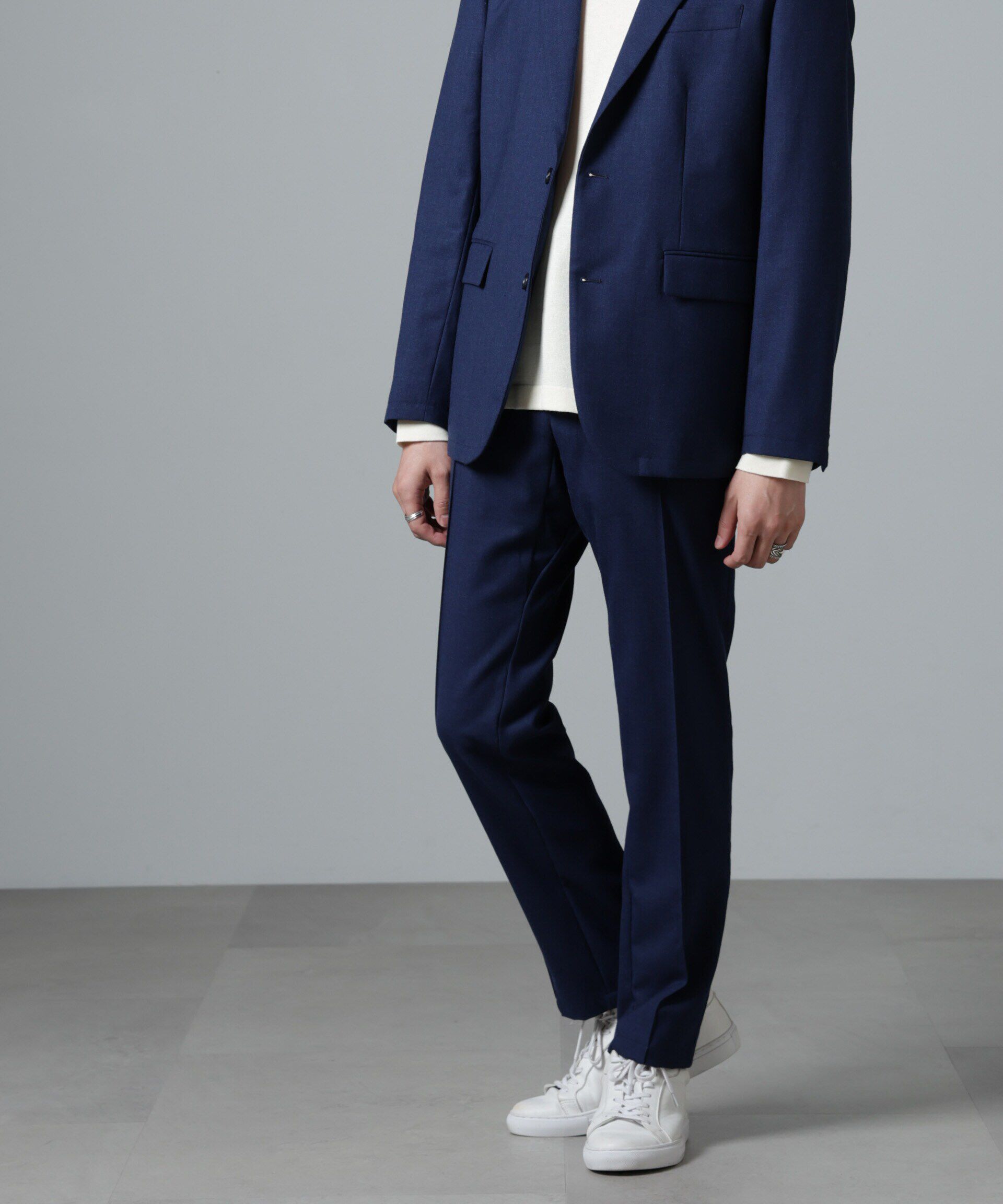 nano･universe「｢N TROUSERS PREMIUM｣RENURウール混洗えるサキソニーパンツ(セットアップ可)」|スーツ|