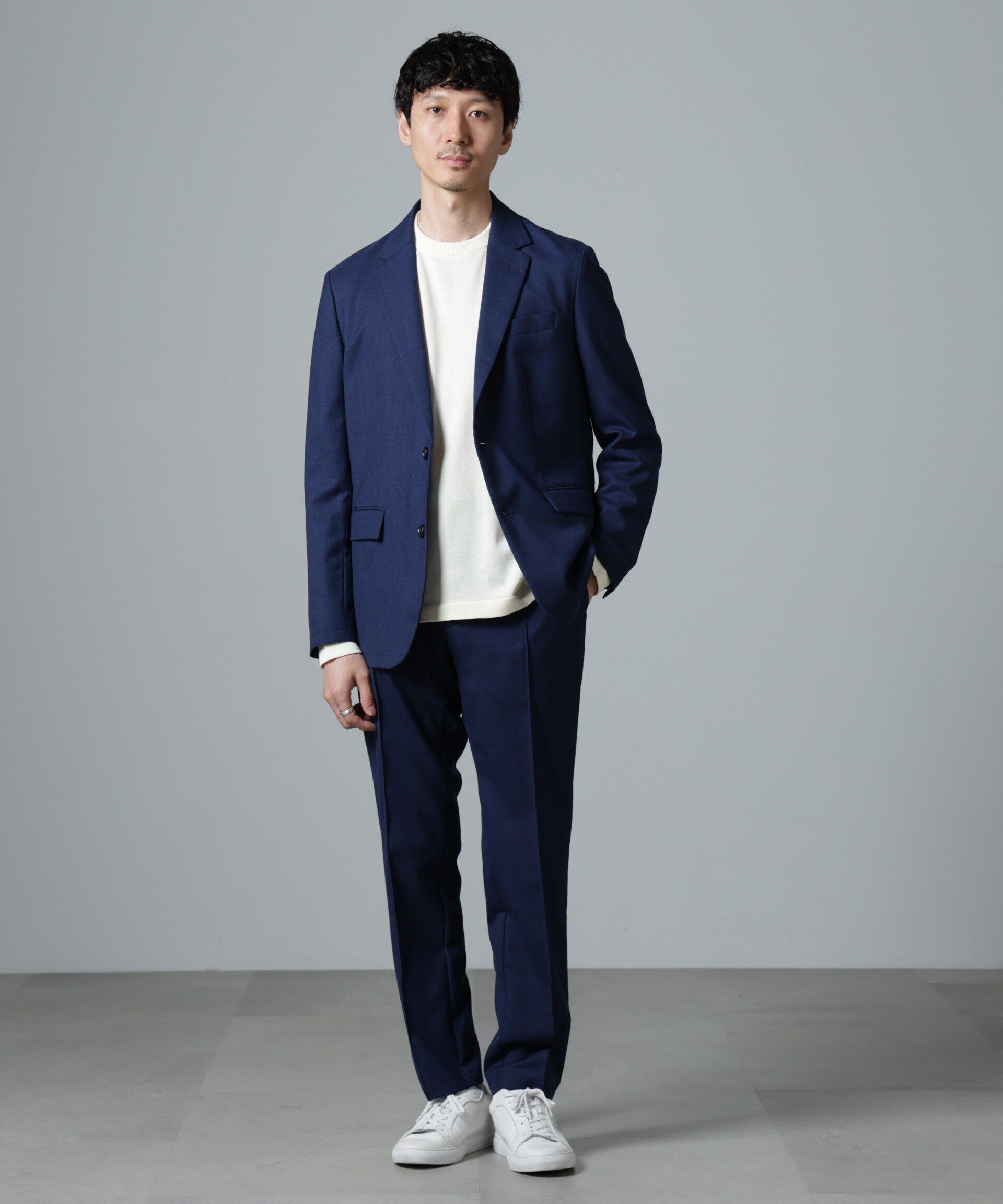 nano･universe「｢N TROUSERS PREMIUM｣RENURウール混洗えるサキソニーパンツ(セットアップ可)」|スーツ|