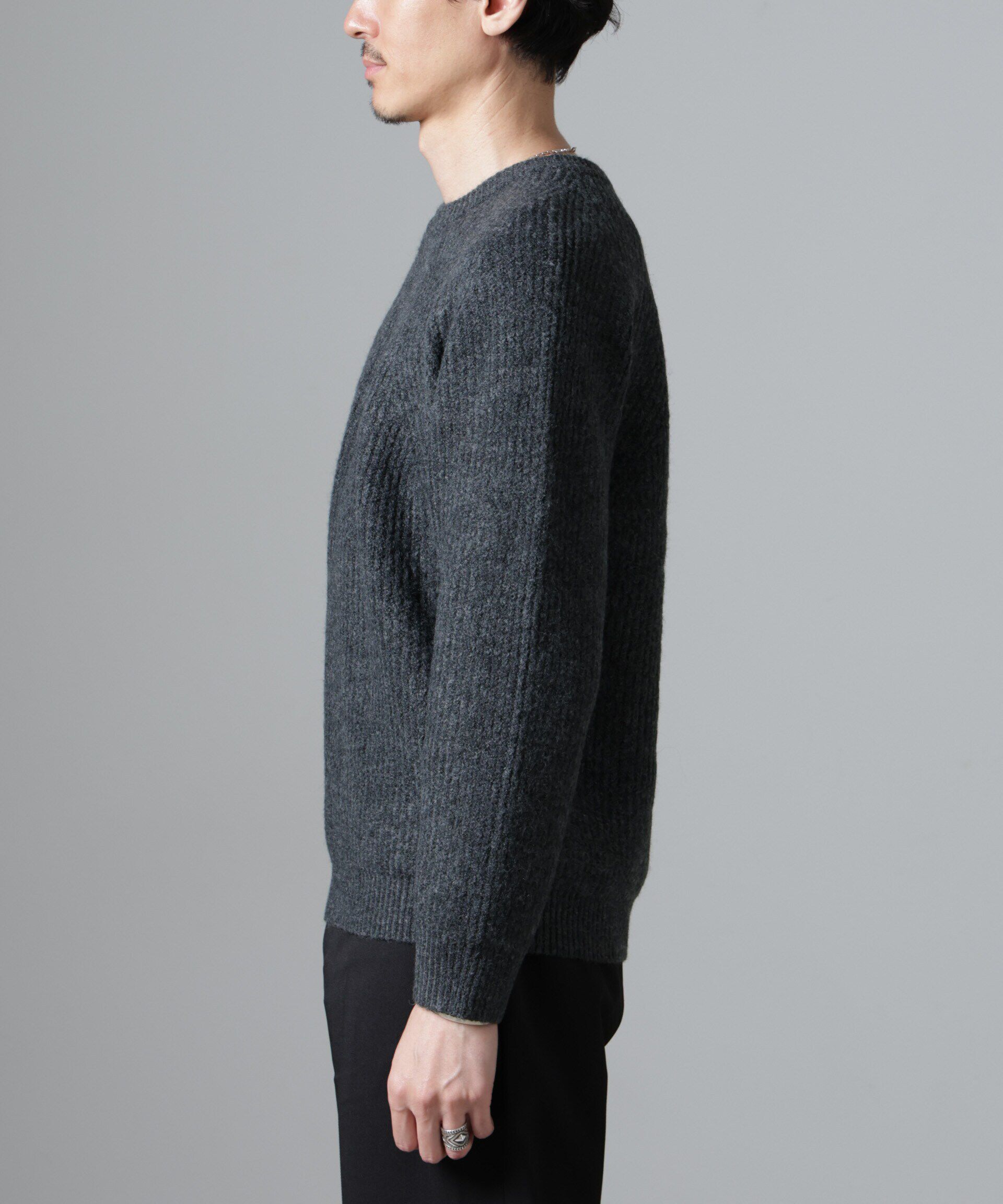 nano･universe「ウールミックスラグランニット」|ニット・セーター|