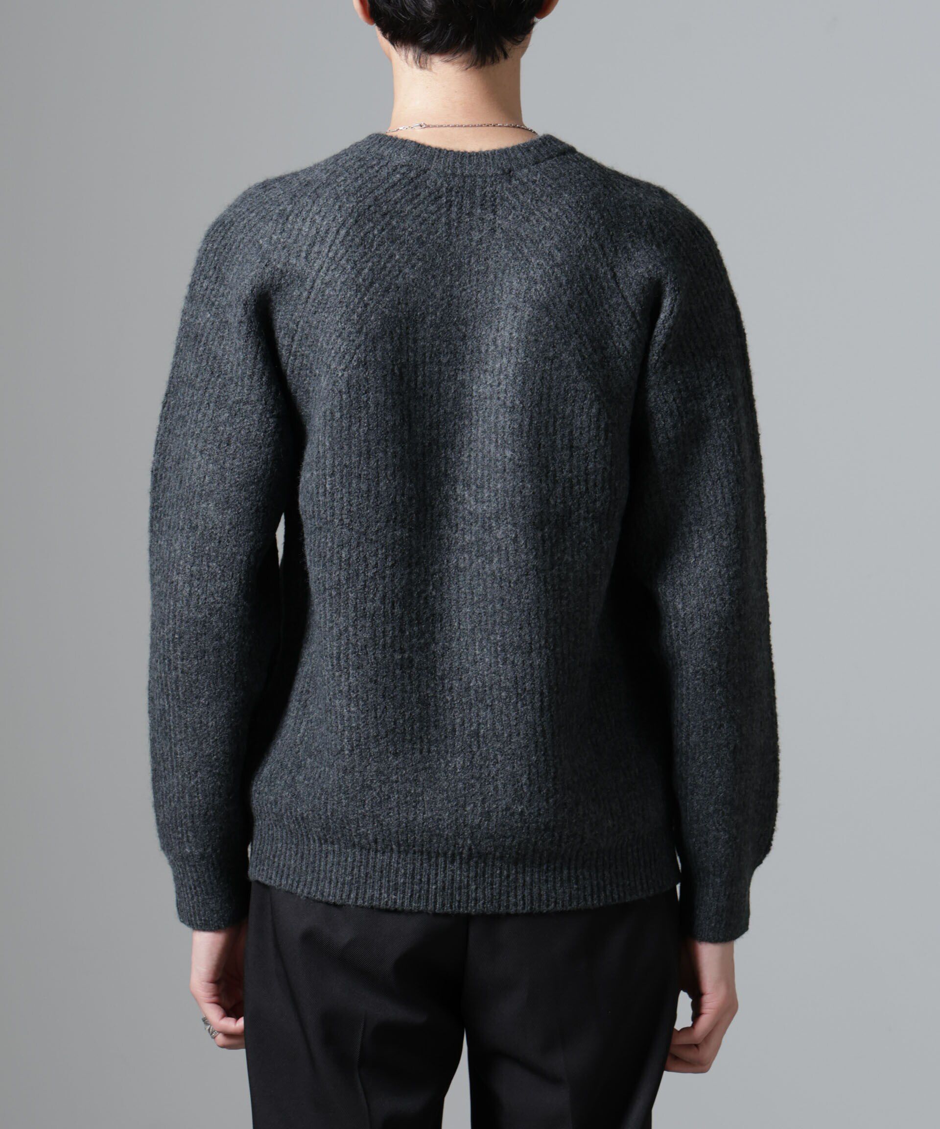 nano･universe「ウールミックスラグランニット」|ニット・セーター|