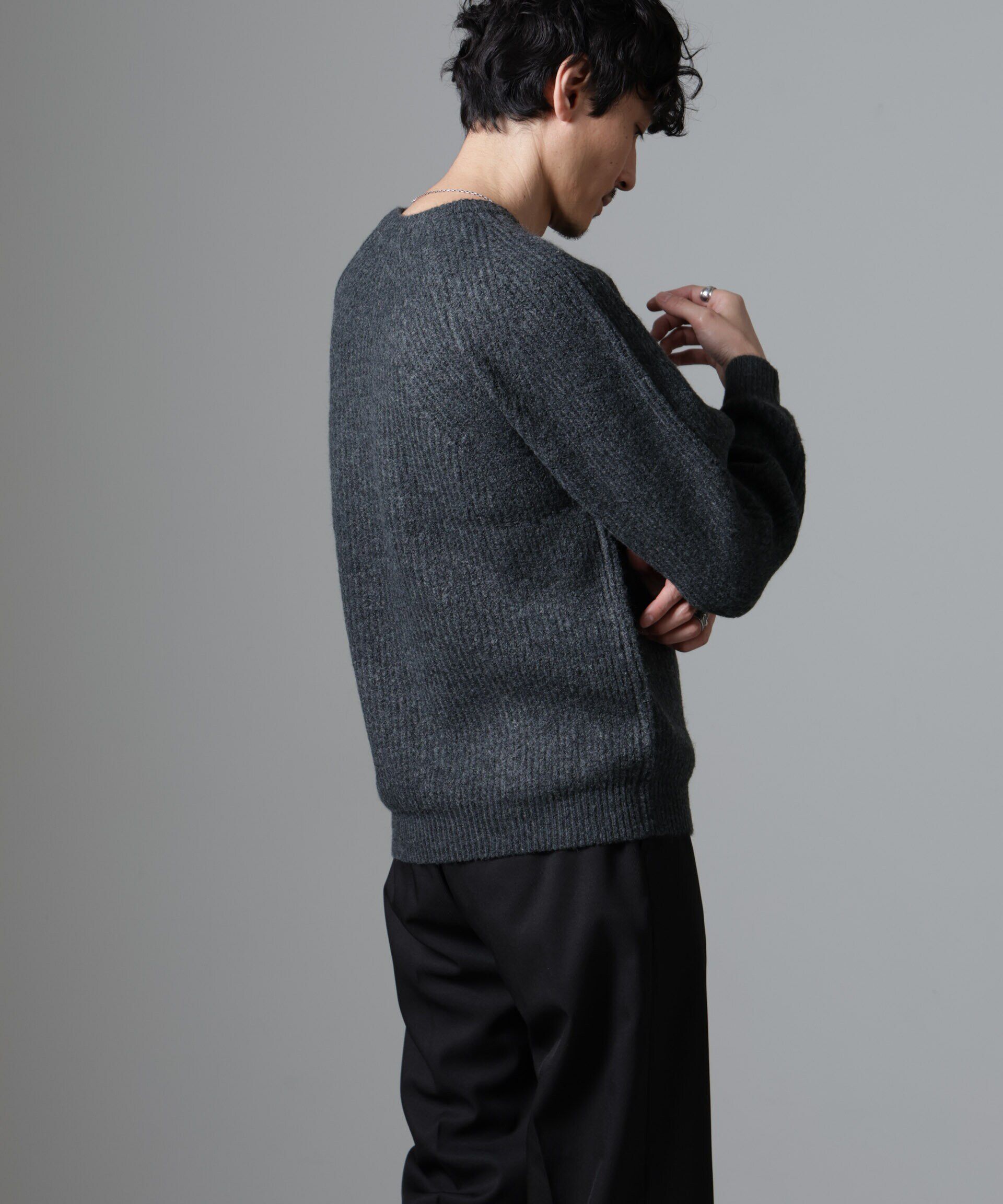 nano･universe「ウールミックスラグランニット」|ニット・セーター|