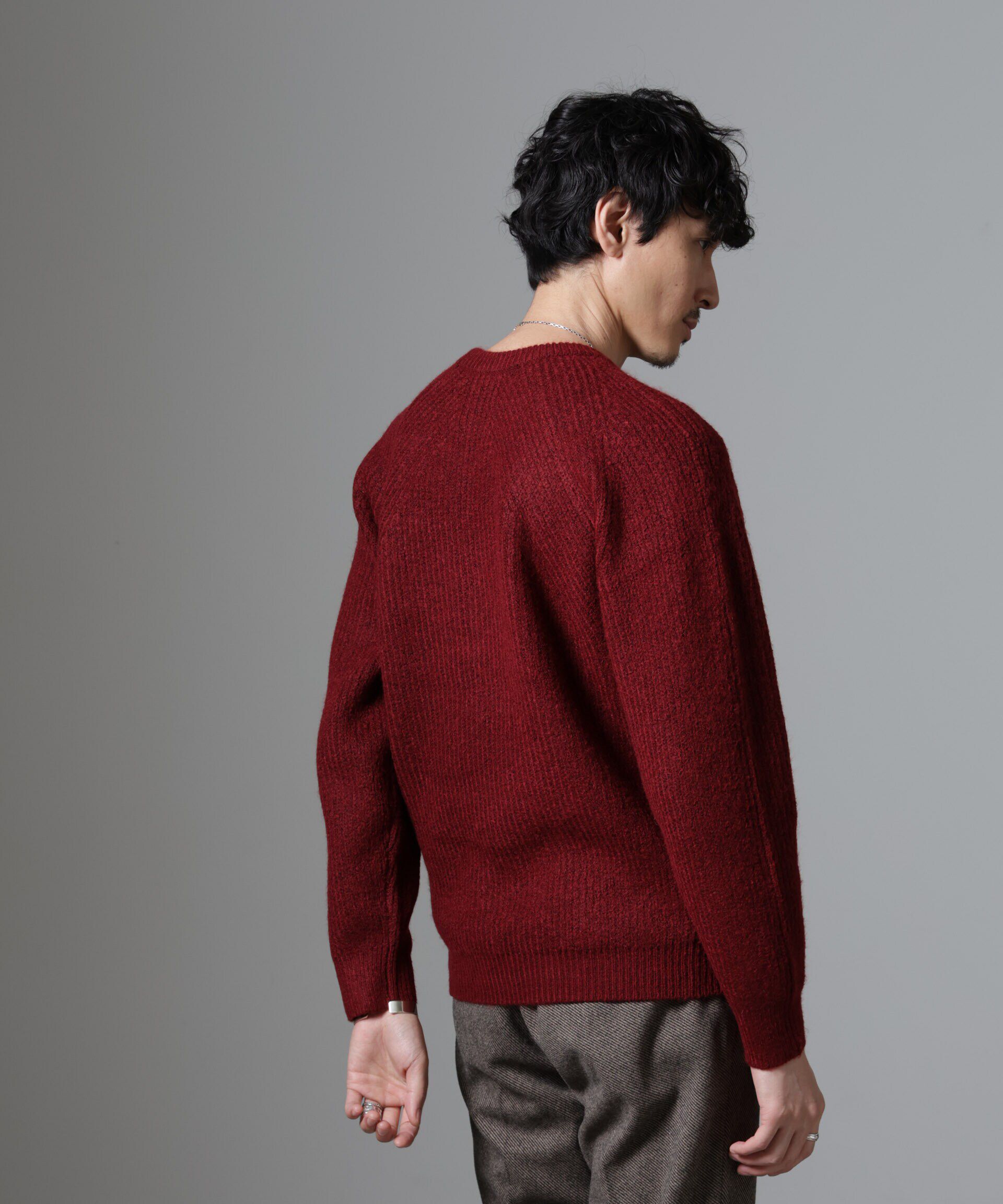 nano･universe「ウールミックスラグランニット」|ニット・セーター|