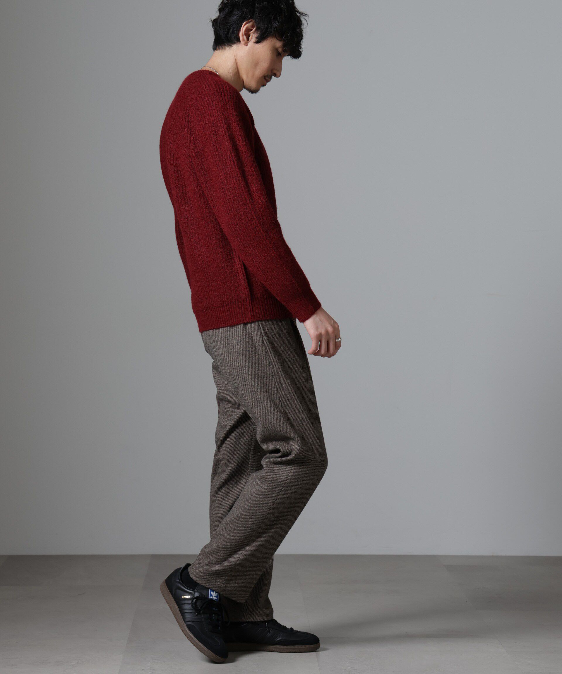 nano･universe「ウールミックスラグランニット」|ニット・セーター|