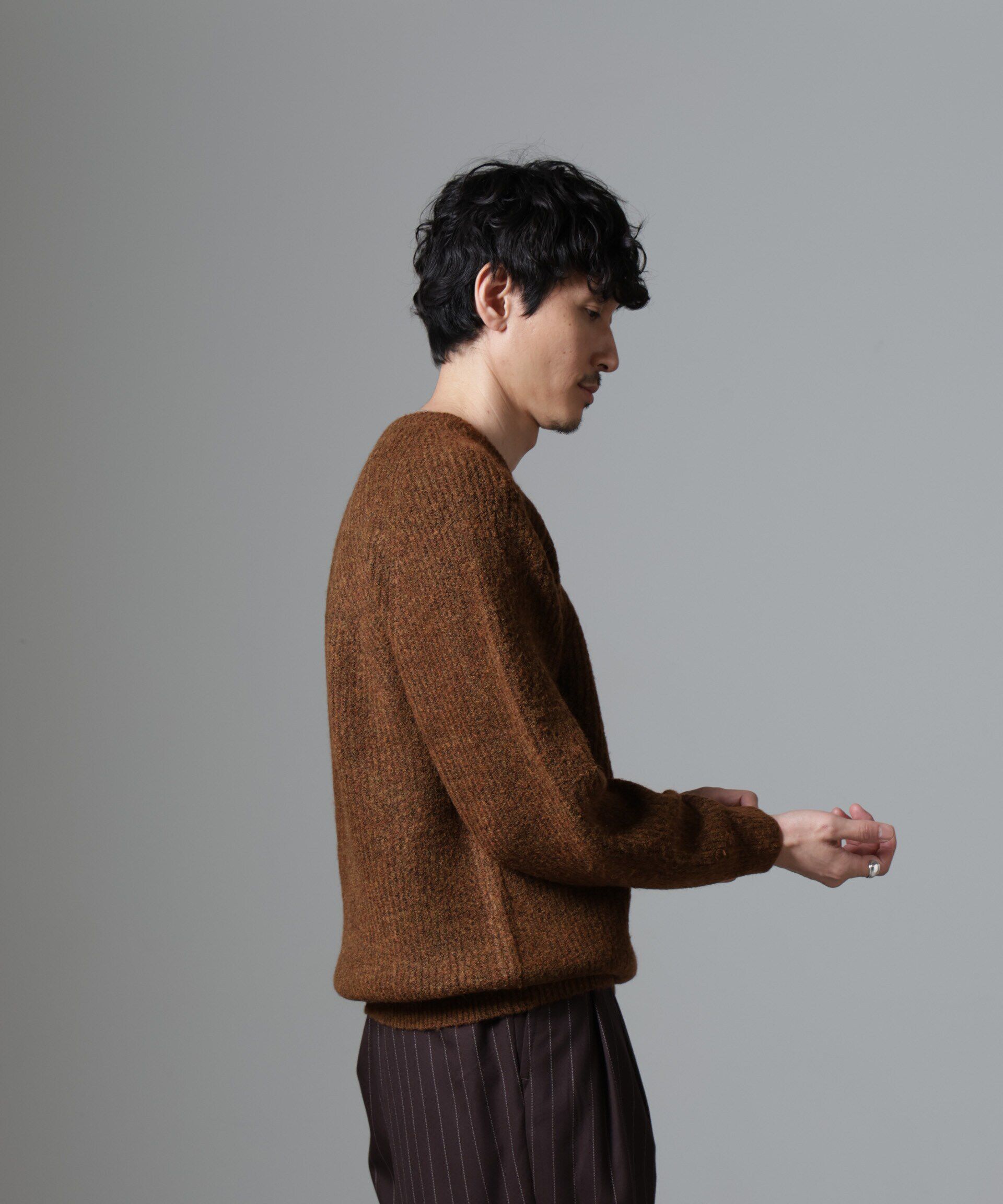 nano･universe「ウールミックスラグランニット」|ニット・セーター|