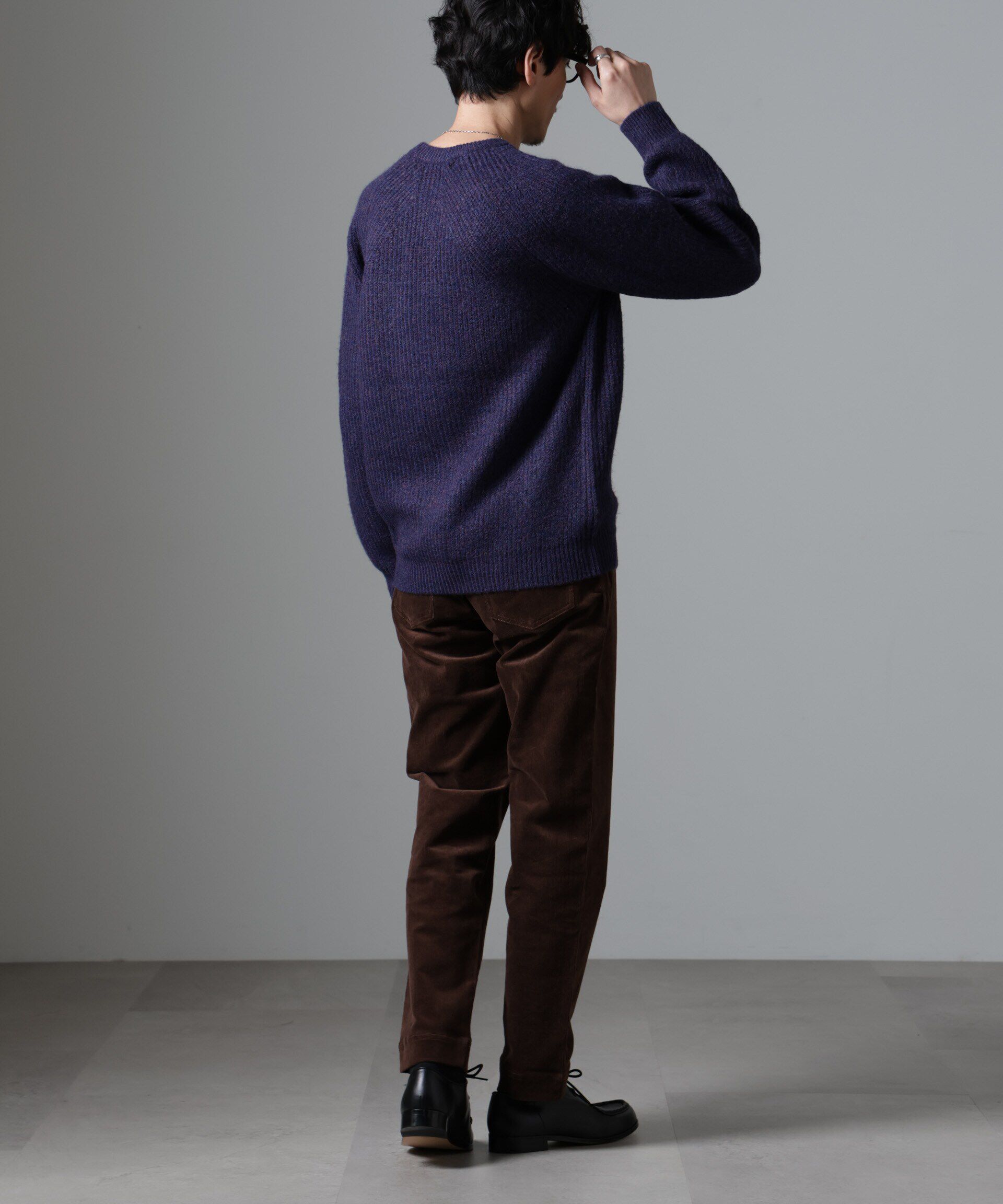 nano･universe「ウールミックスラグランニット」|ニット・セーター|