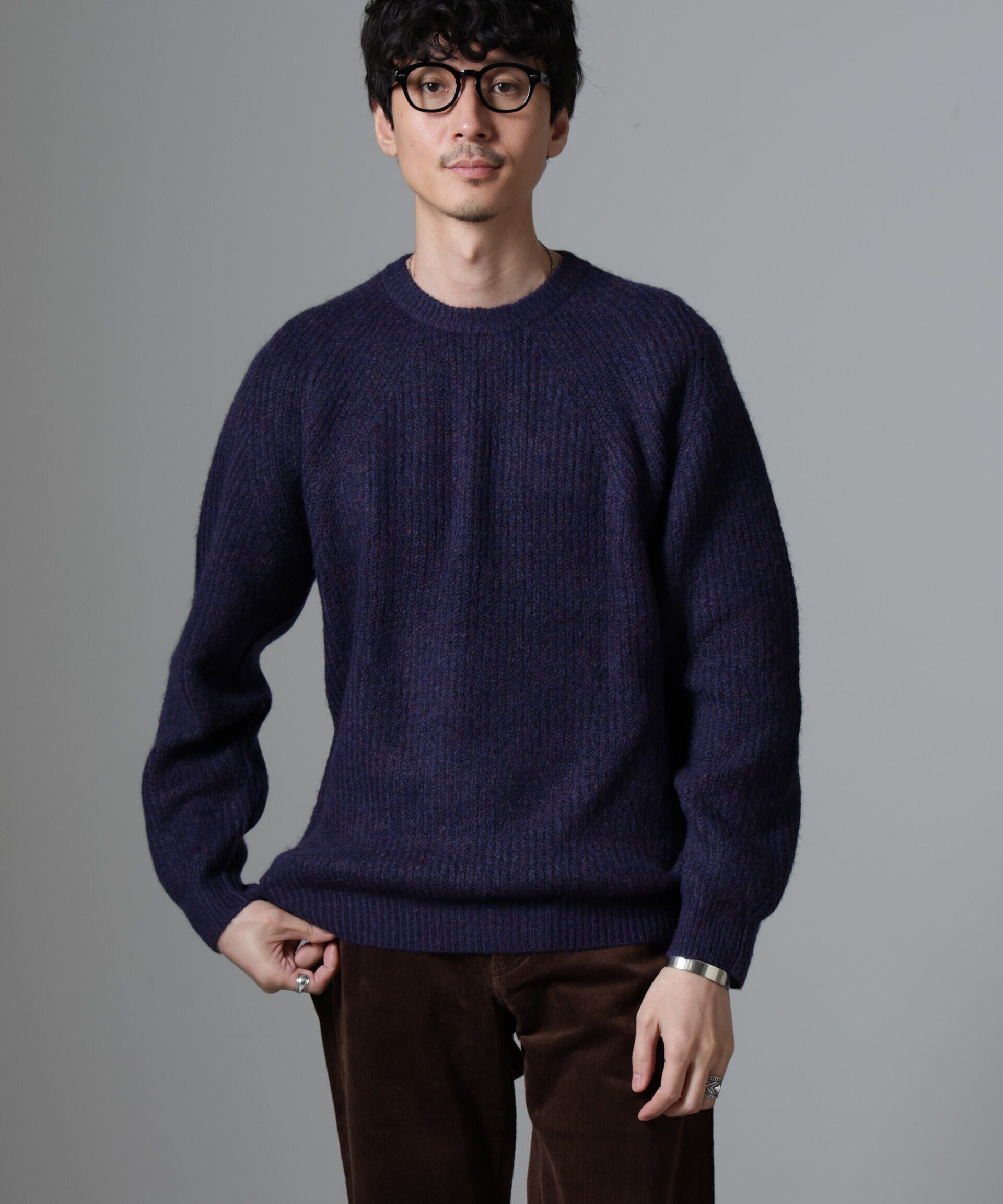 nano･universe「ウールミックスラグランニット」|ニット・セーター|