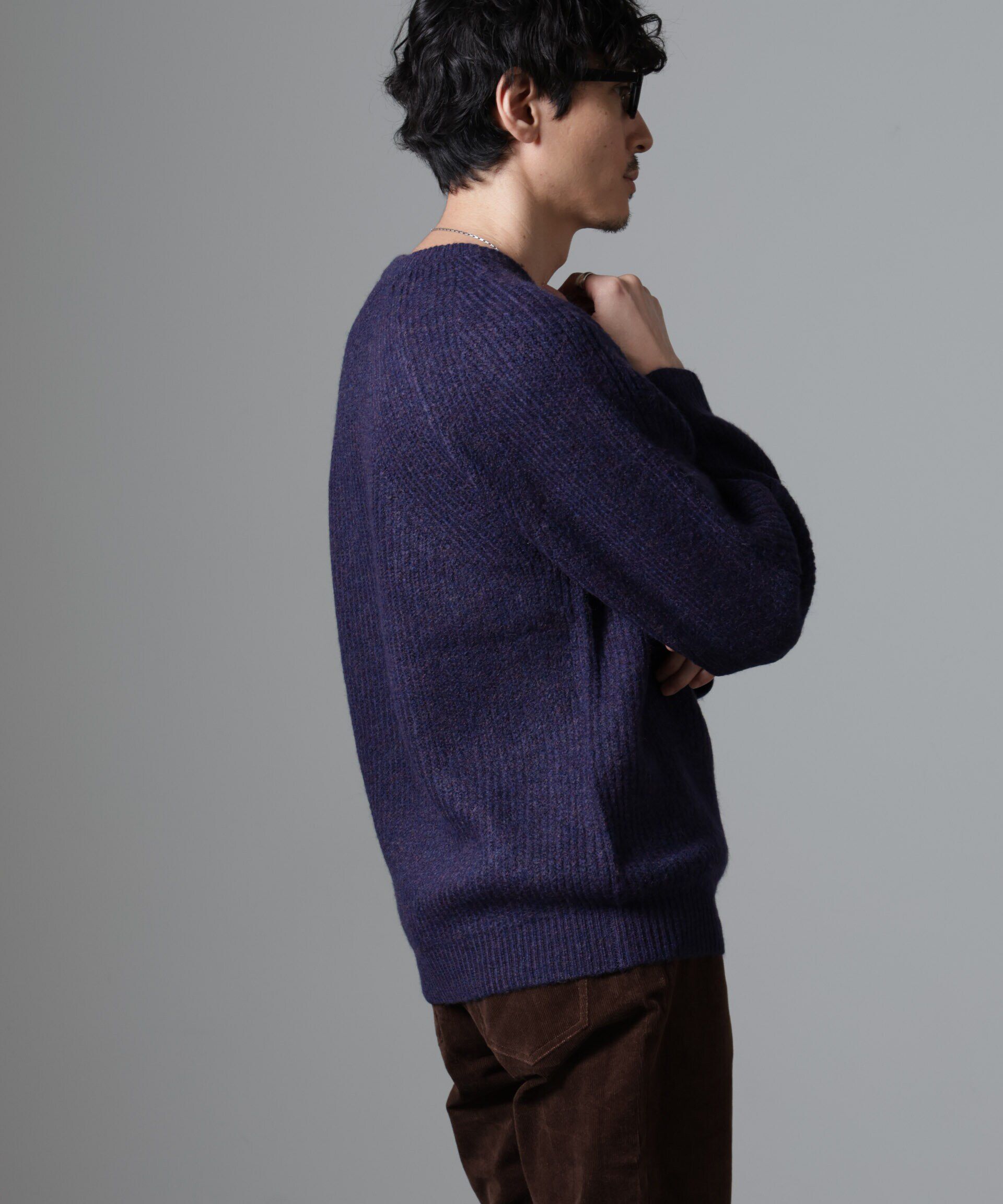 nano･universe「ウールミックスラグランニット」|ニット・セーター|