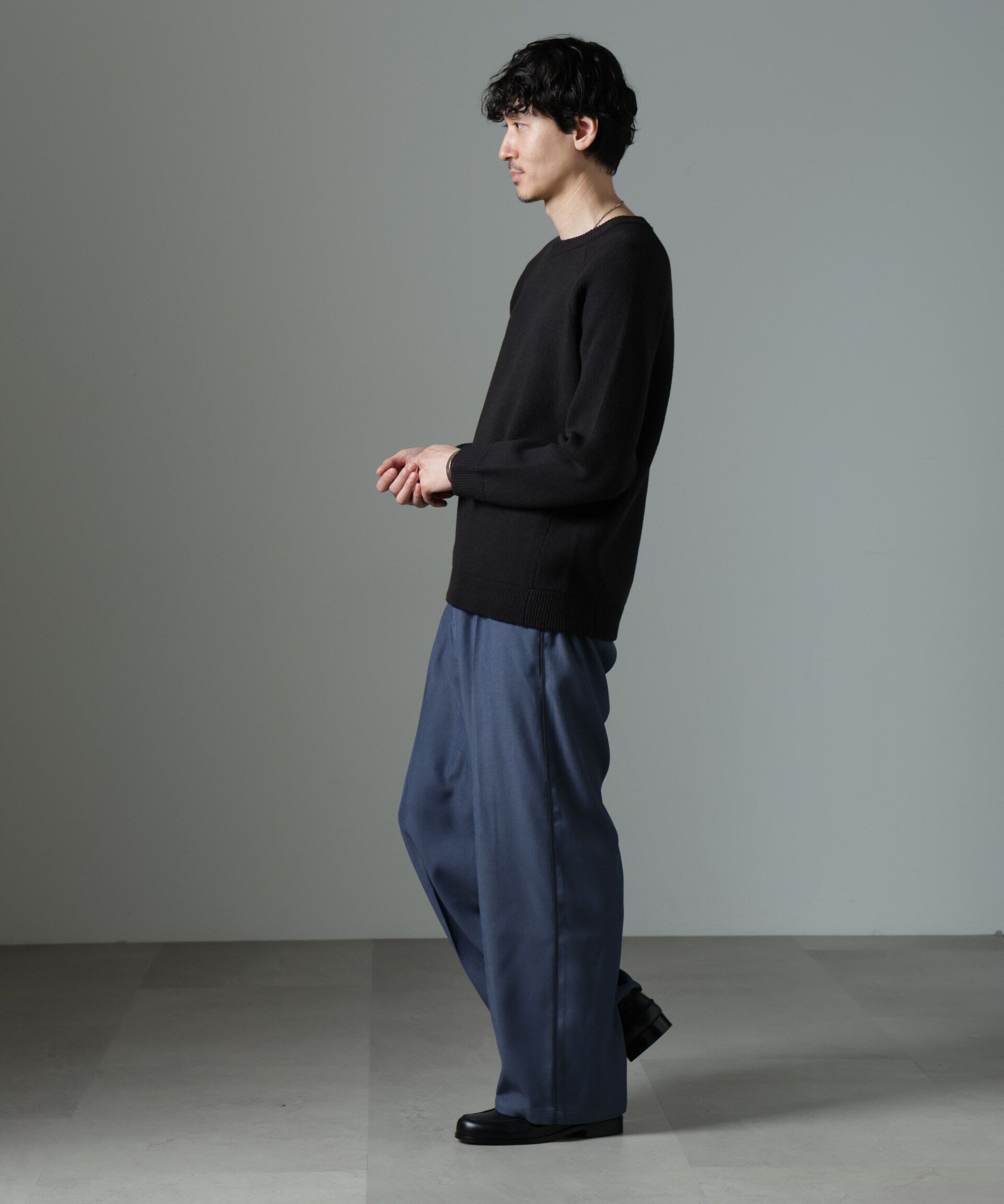 nano･universe「ウォッシャブル ダブルフェイスニット」|ニット・セーター|