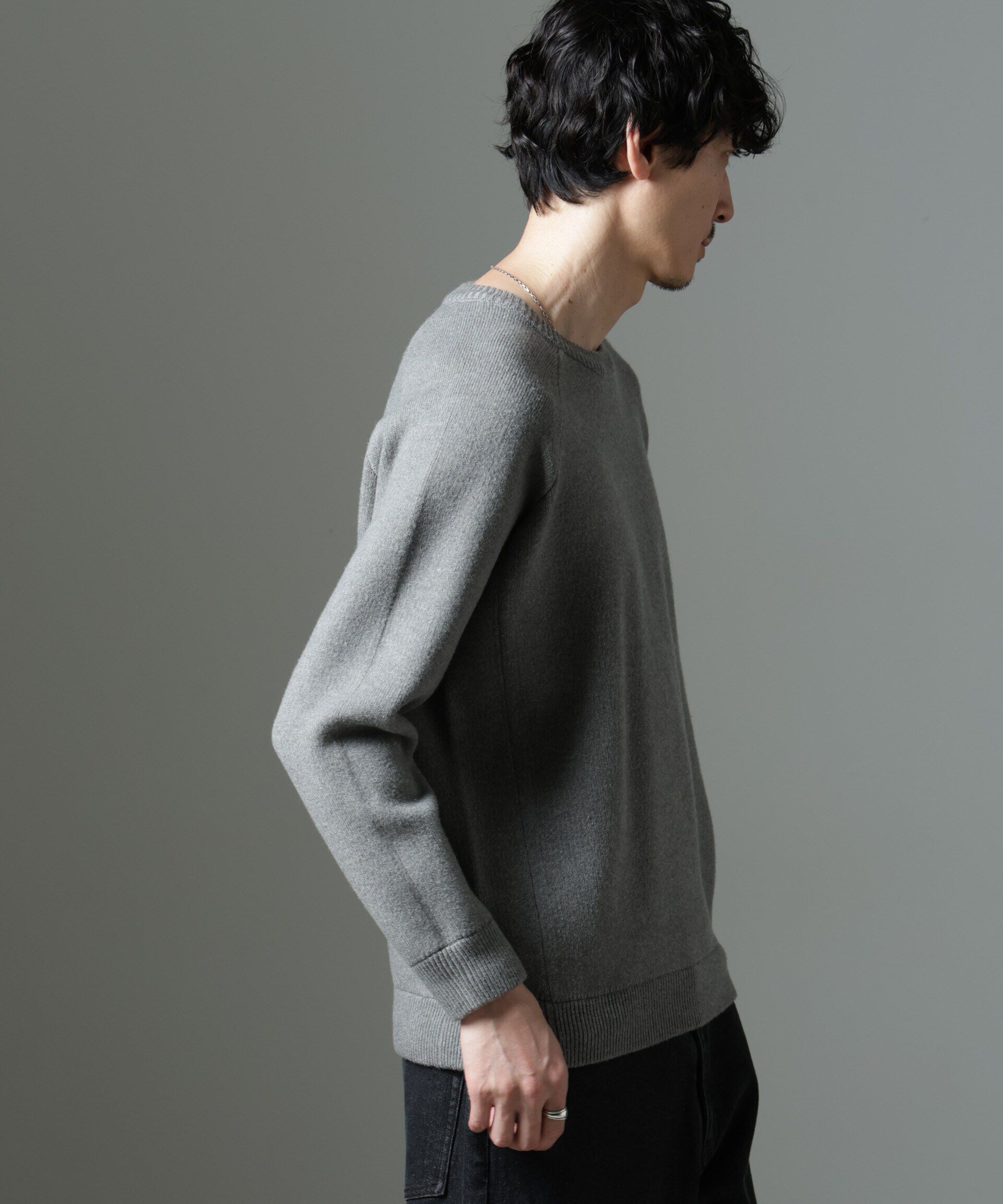 nano･universe「ウォッシャブル ダブルフェイスニット」|ニット・セーター|