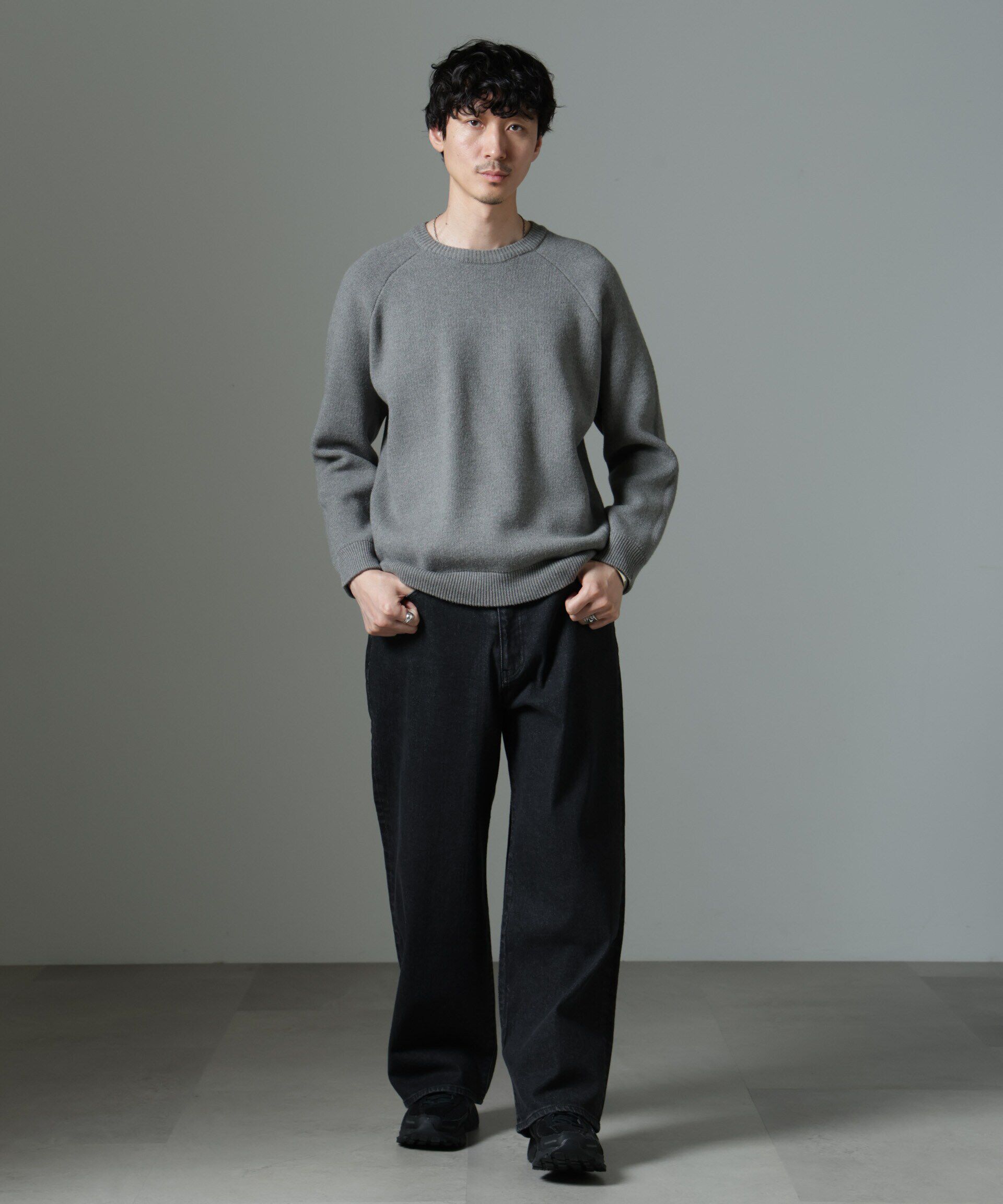 nano･universe「ウォッシャブル ダブルフェイスニット」|ニット・セーター|