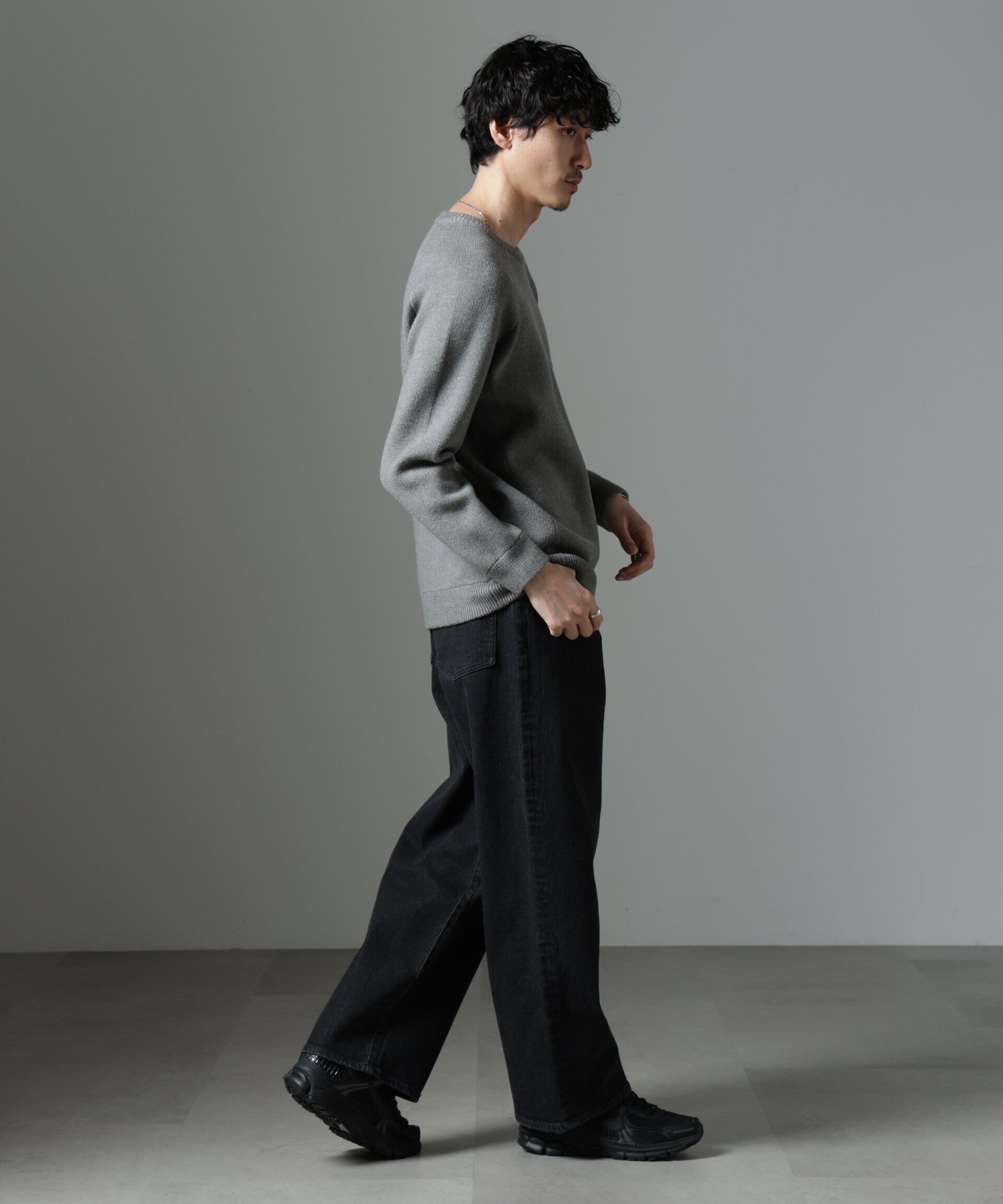 nano･universe「ウォッシャブル ダブルフェイスニット」|ニット・セーター|