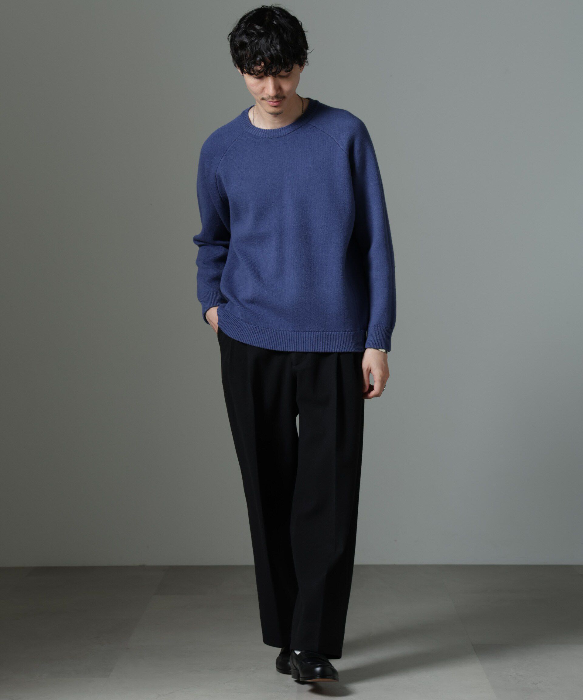 nano･universe「ウォッシャブル ダブルフェイスニット」|ニット・セーター|