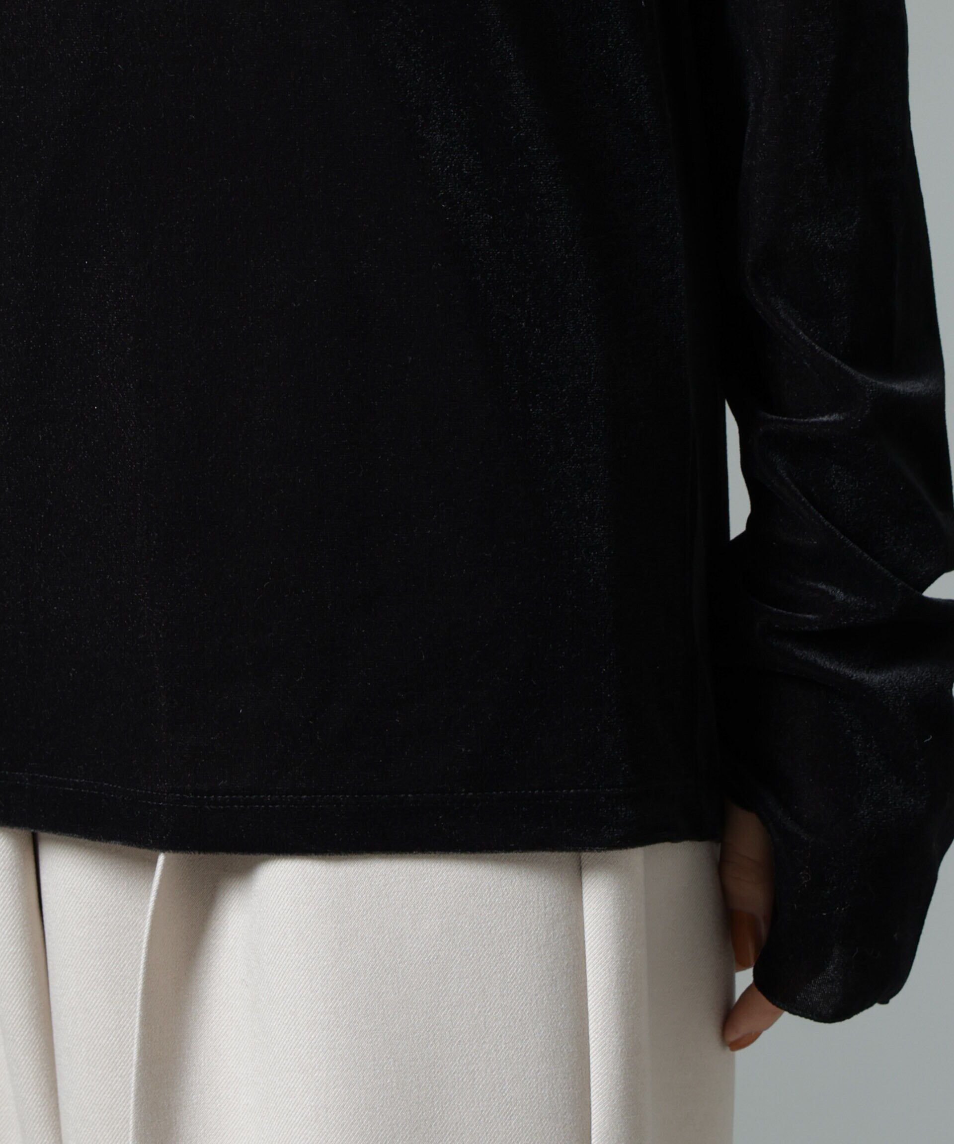 nano･universe「シアーベロアロングTシャツ」|Tシャツ・カットソー|