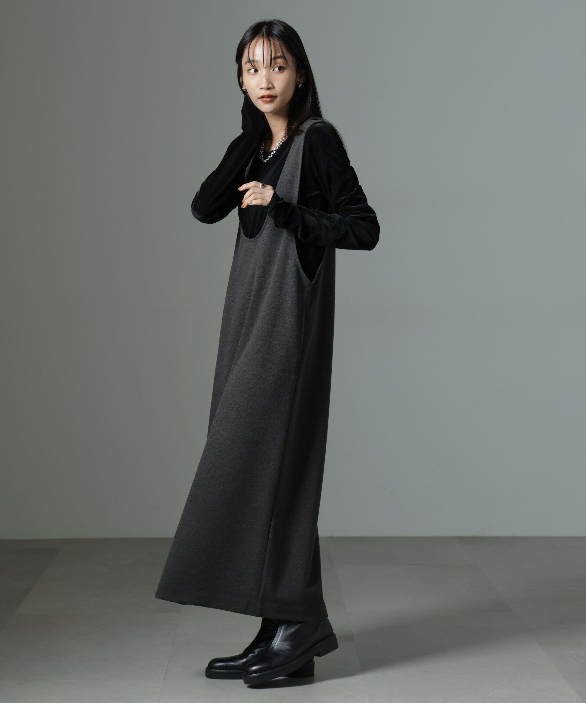 nano･universe「シアーベロアロングTシャツ」|Tシャツ・カットソー|