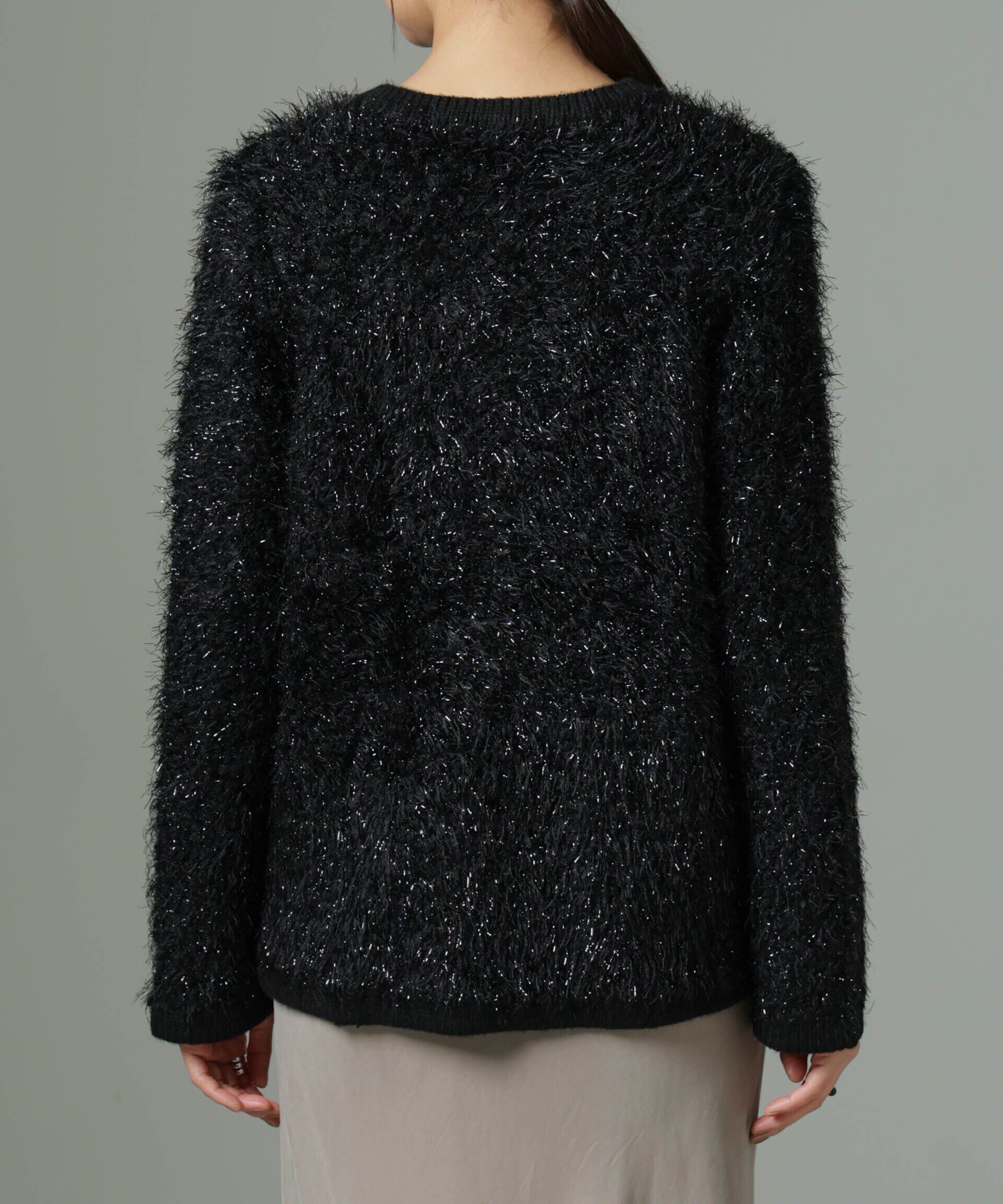 nano･universe「ラメシャギーニットジャケットカーディガン」|ニット・セーター|