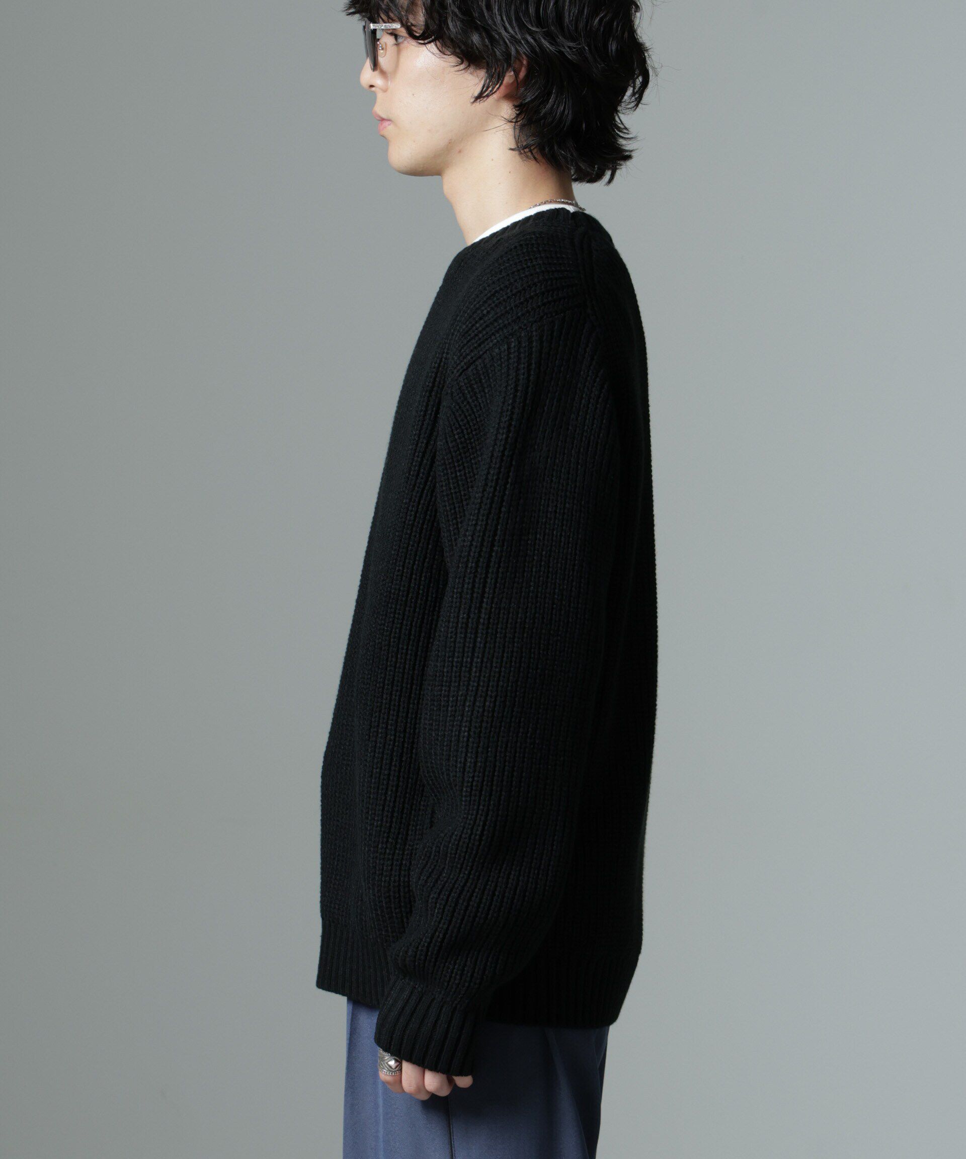 nano･universe「リラックス畦ニット」|ニット・セーター|