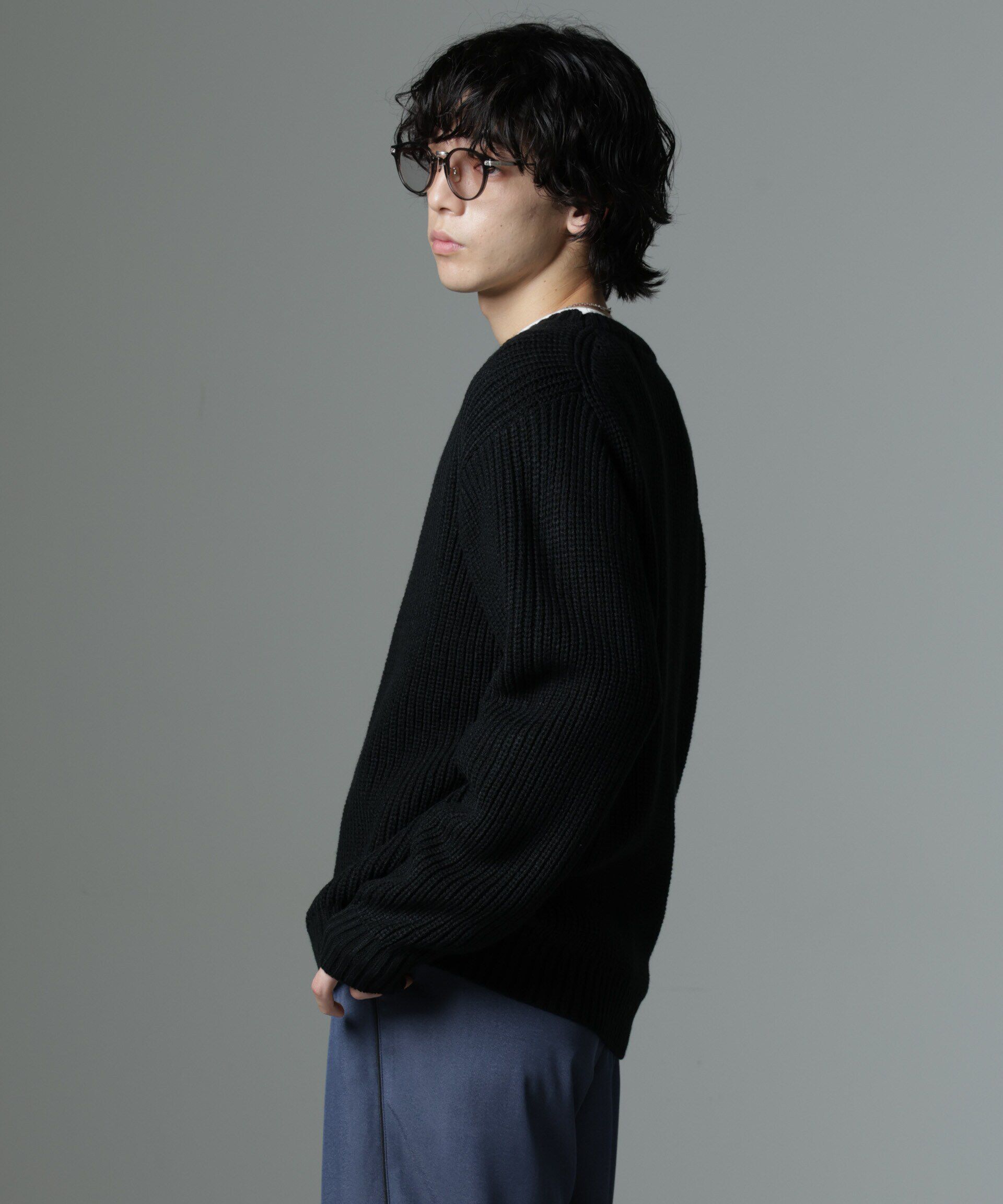 nano･universe「リラックス畦ニット」|ニット・セーター|