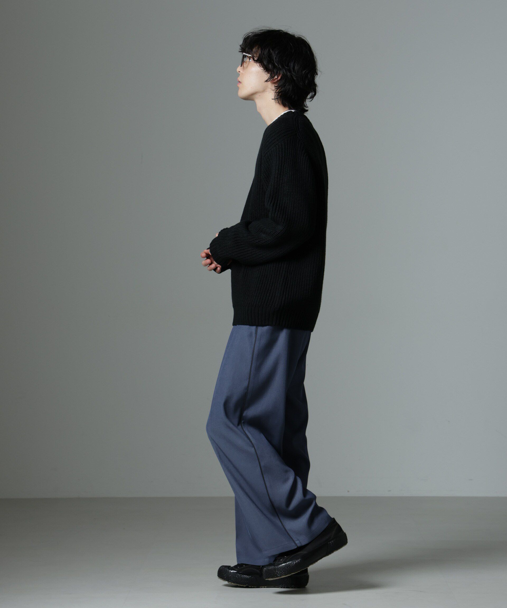 nano･universe「リラックス畦ニット」|ニット・セーター|