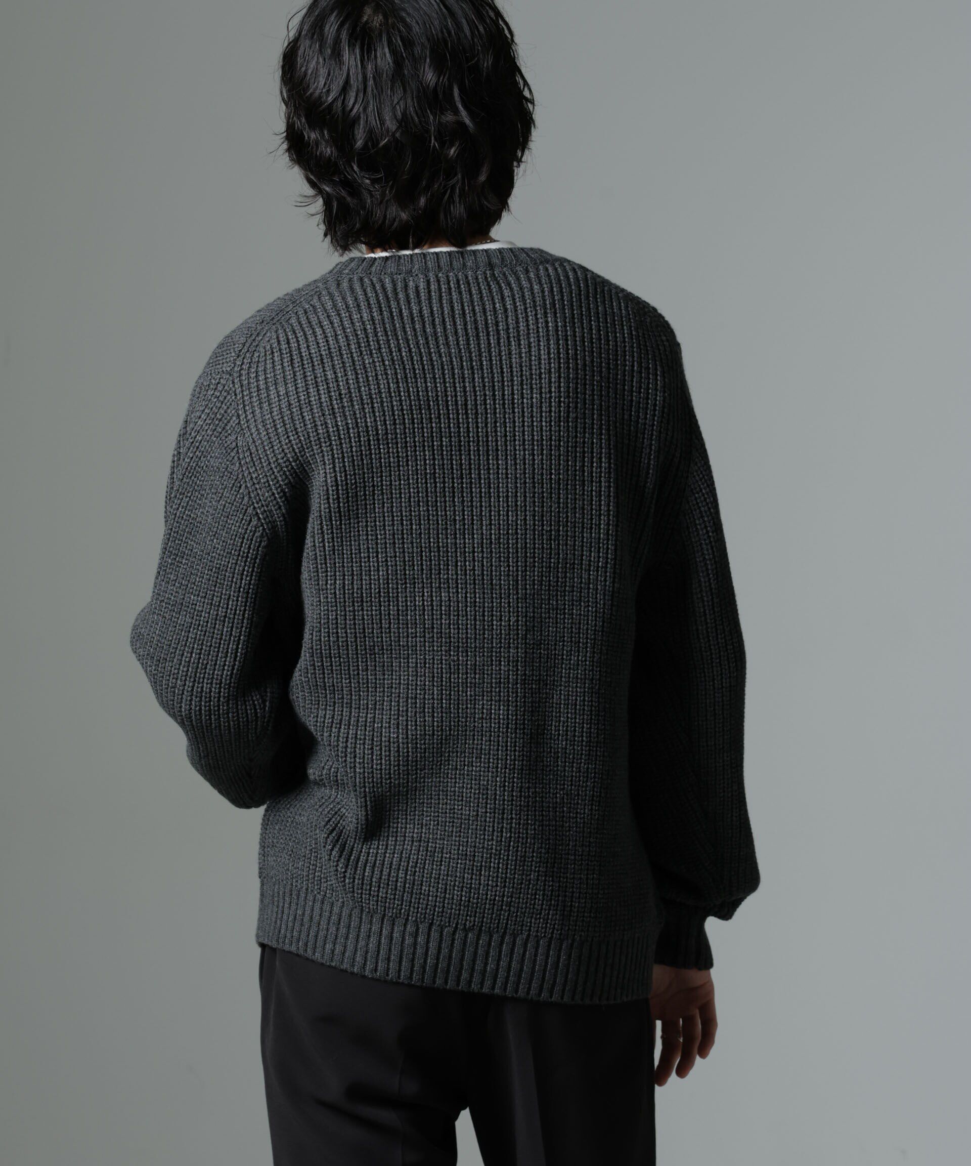 nano･universe「リラックス畦ニット」|ニット・セーター|