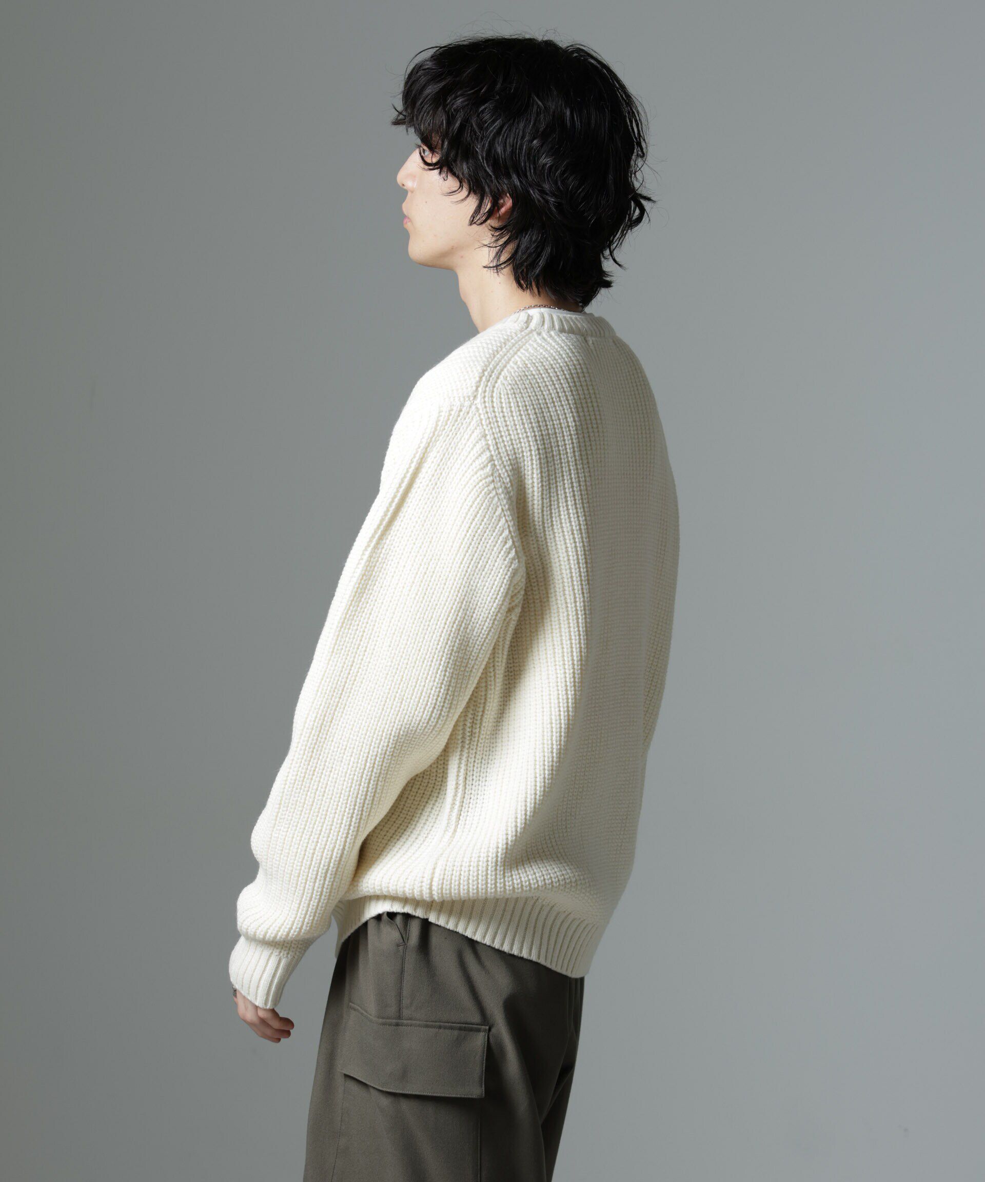 nano･universe「リラックス畦ニット」|ニット・セーター|