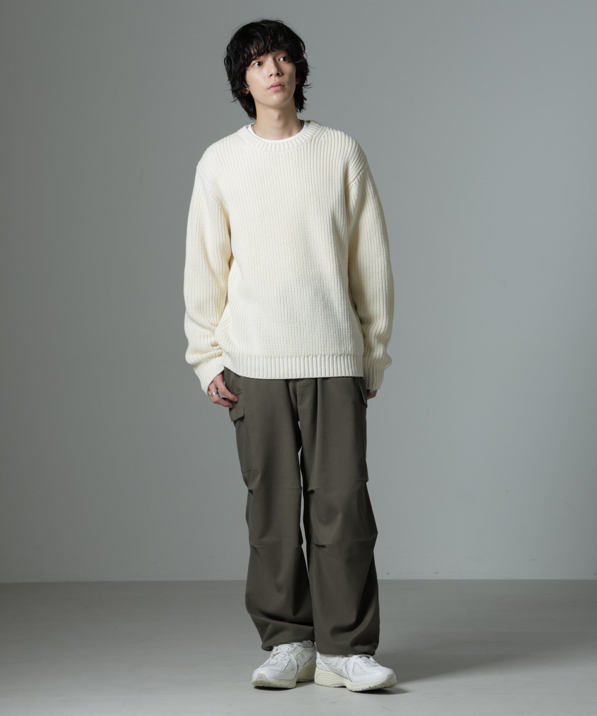 nano･universe「リラックス畦ニット」|ニット・セーター|