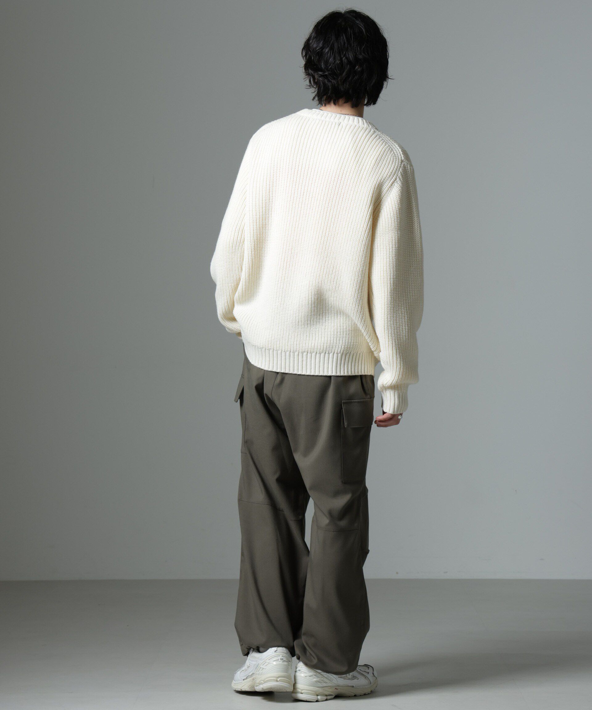 nano･universe「リラックス畦ニット」|ニット・セーター|