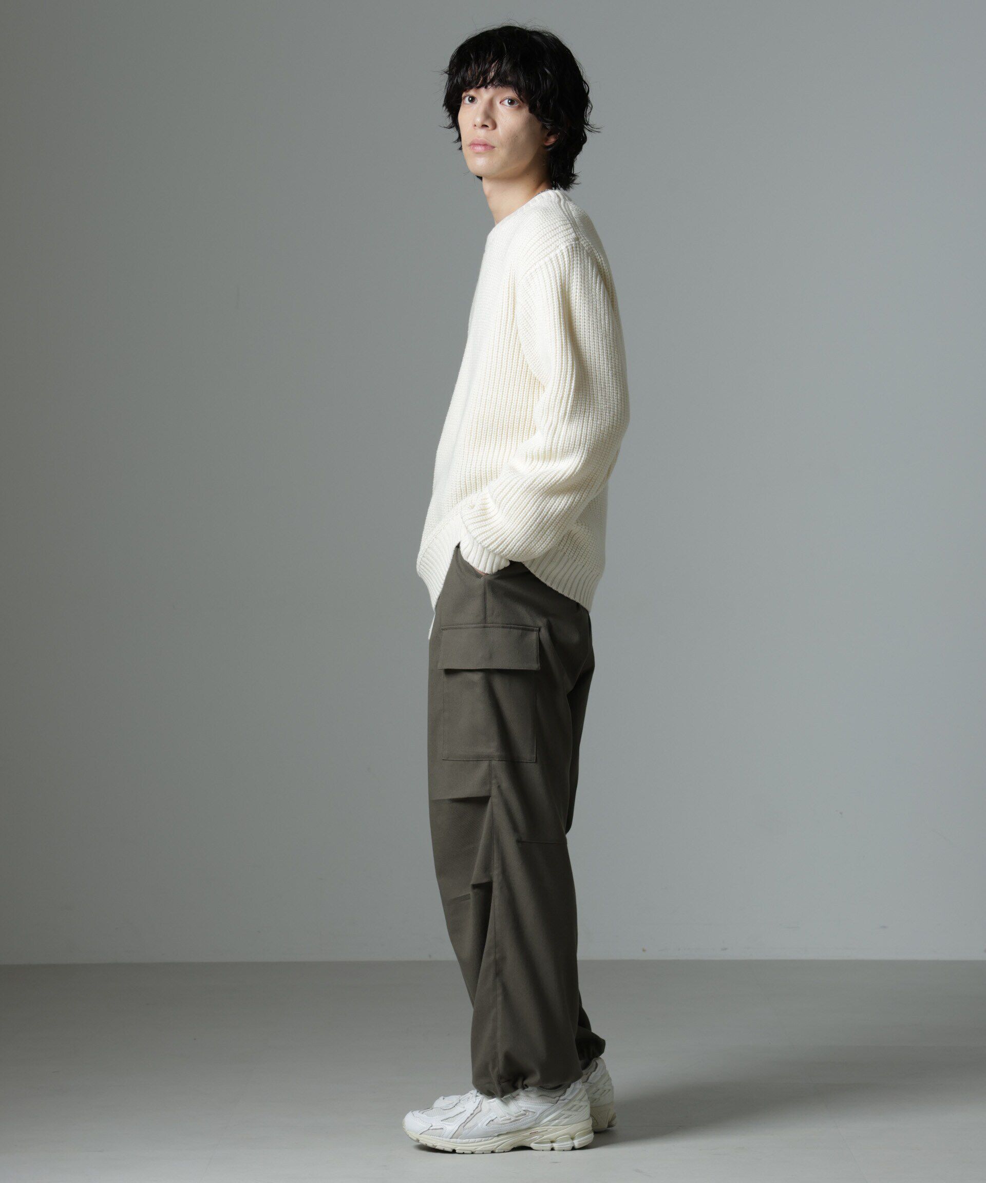 nano･universe「リラックス畦ニット」|ニット・セーター|