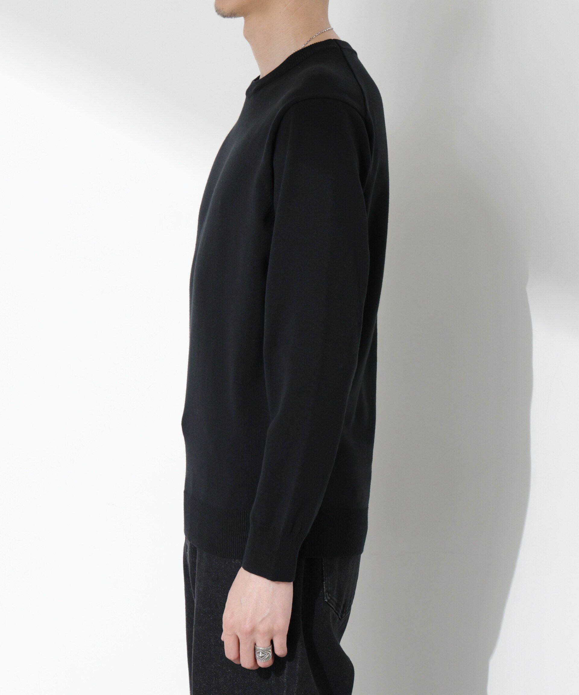 nano･universe「プレーティングスタンダードニット」|ニット・セーター|