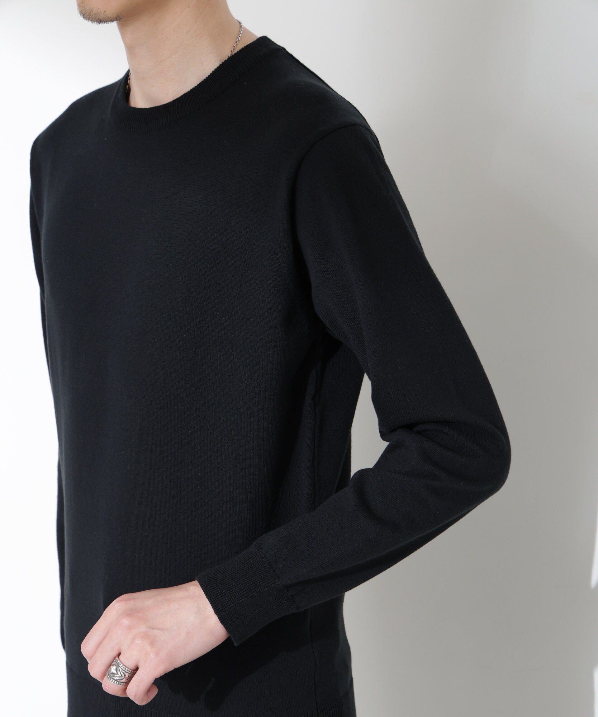 nano･universe「プレーティングスタンダードニット」|ニット・セーター|