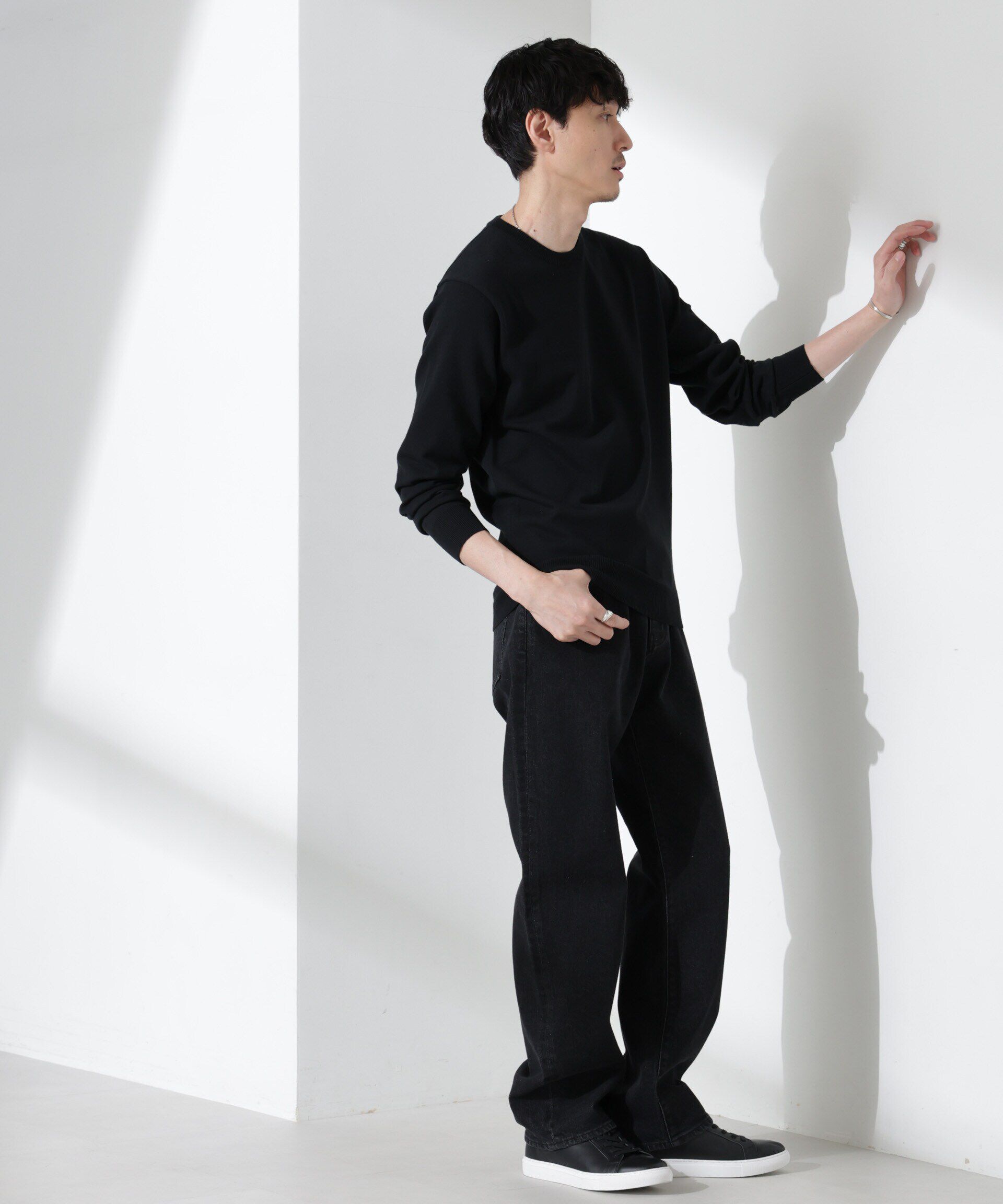 nano･universe「プレーティングスタンダードニット」|ニット・セーター|