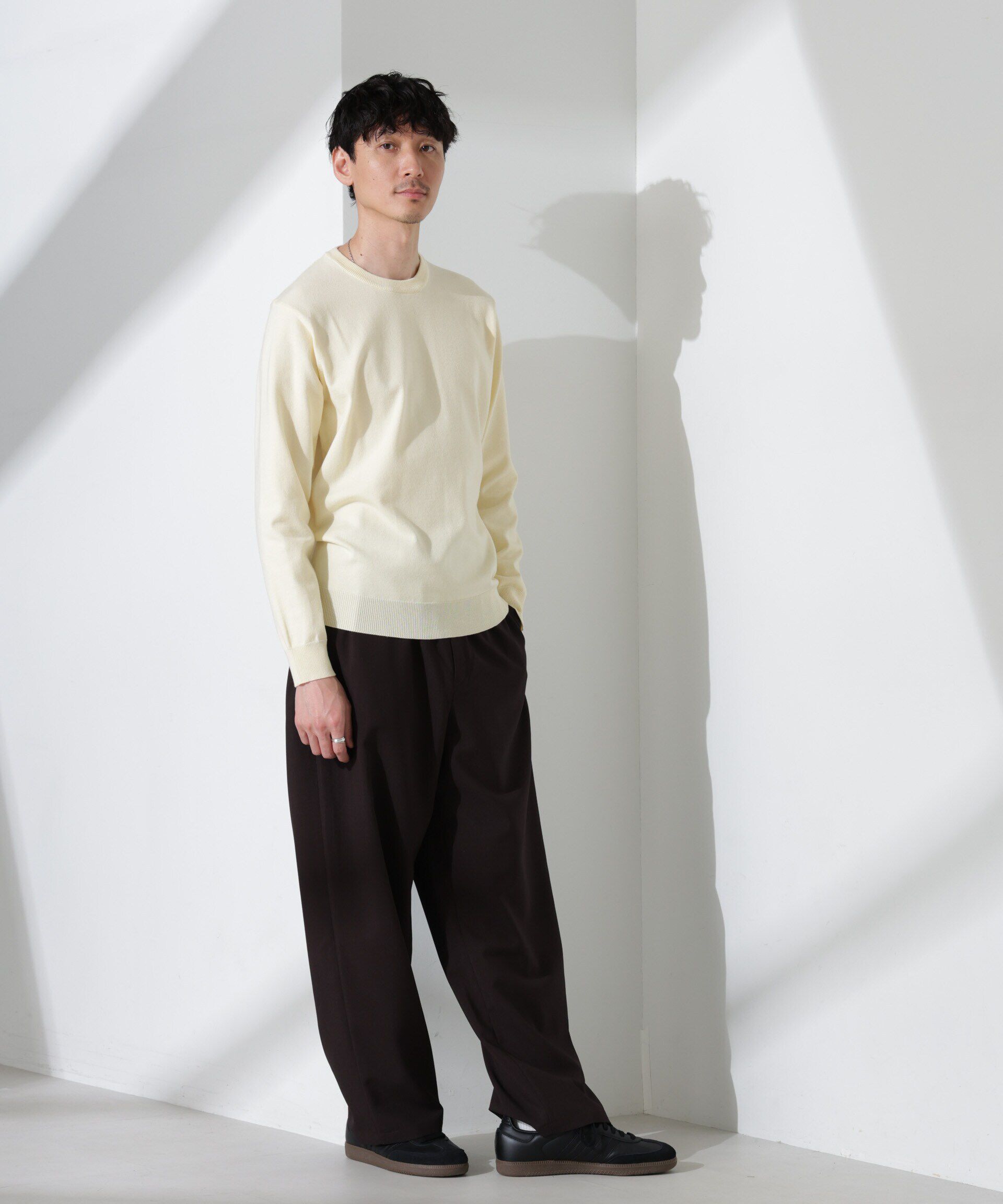 nano･universe「プレーティングスタンダードニット」|ニット・セーター|