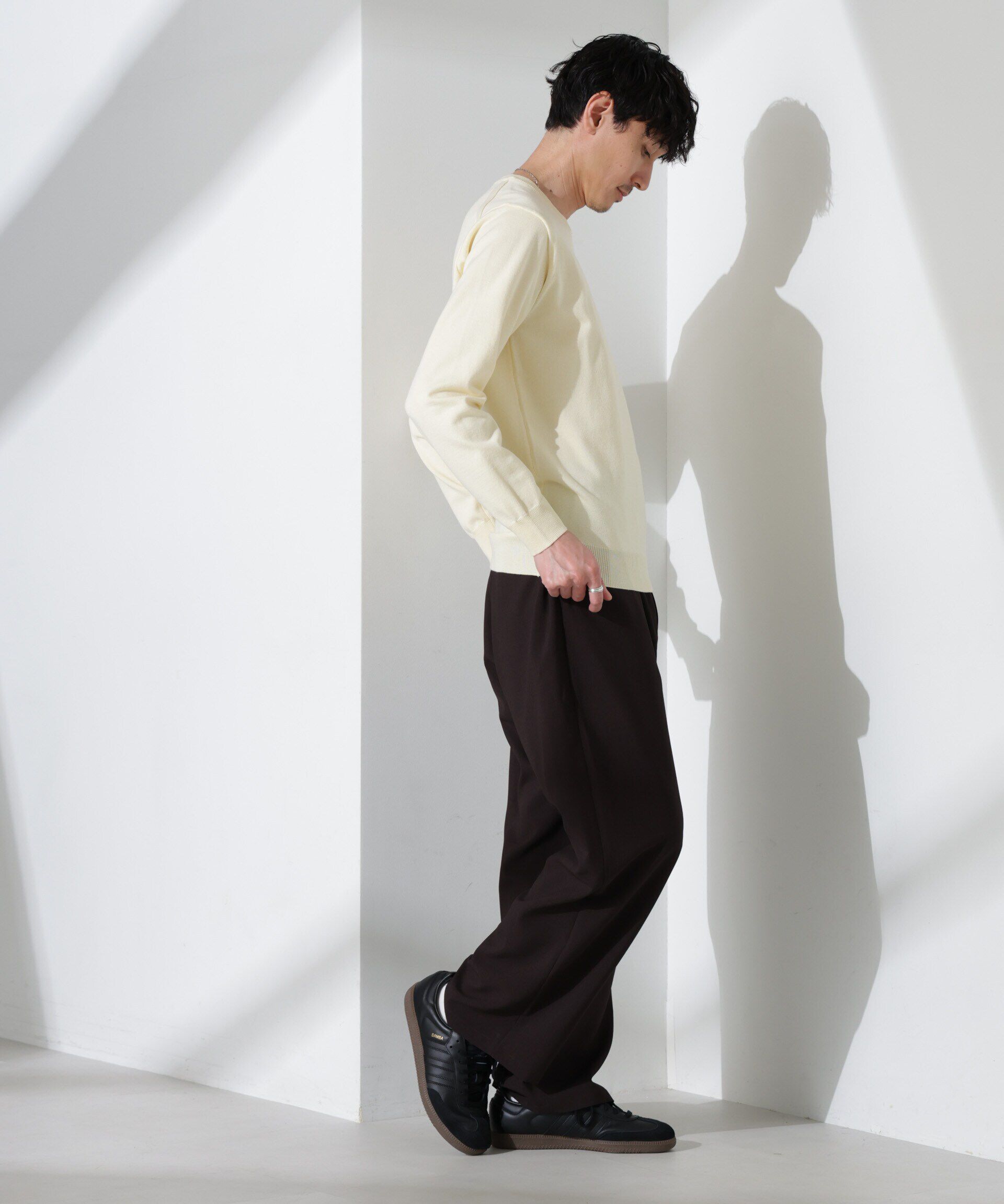 nano･universe「プレーティングスタンダードニット」|ニット・セーター|