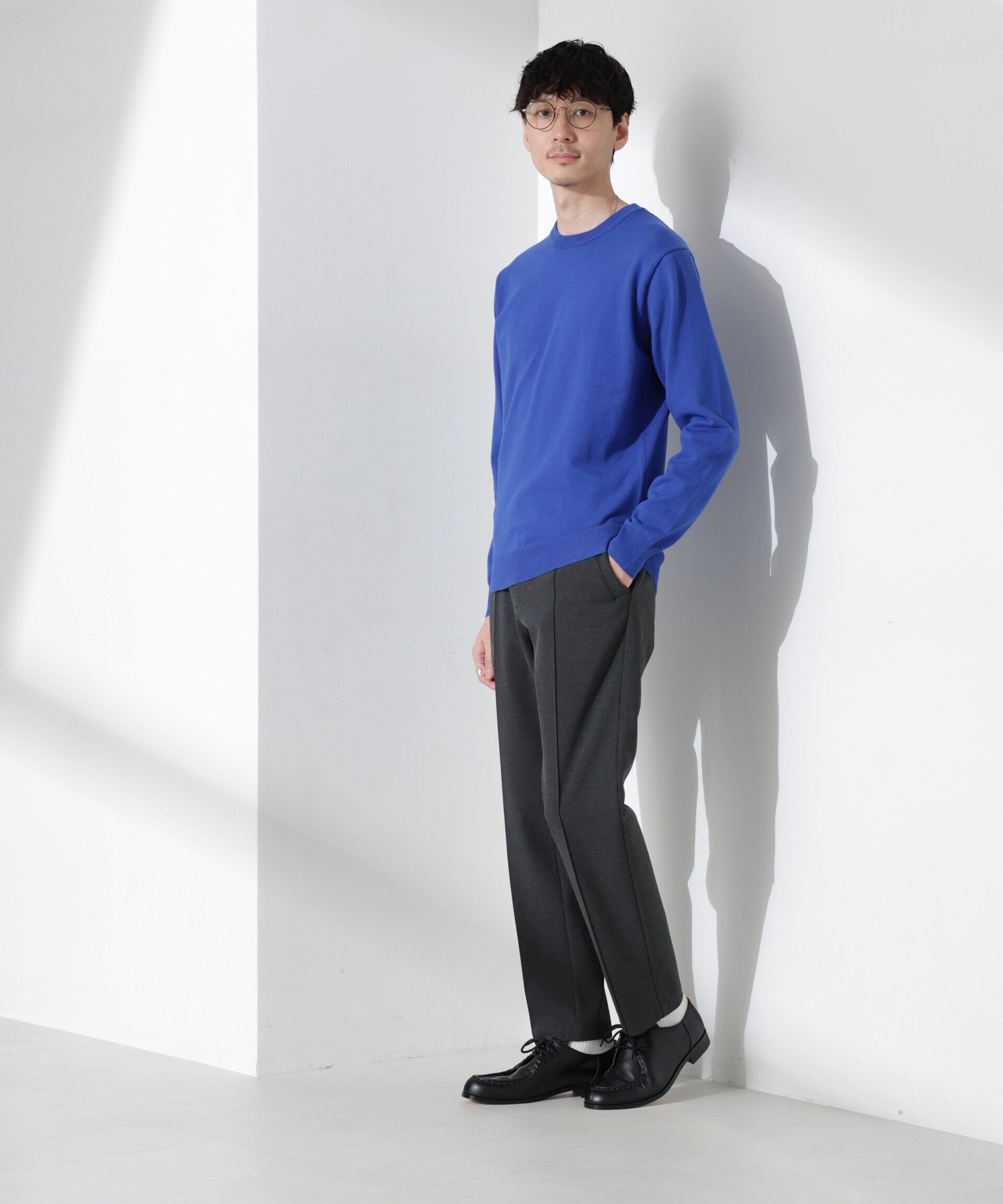 nano･universe「プレーティングスタンダードニット」|ニット・セーター|