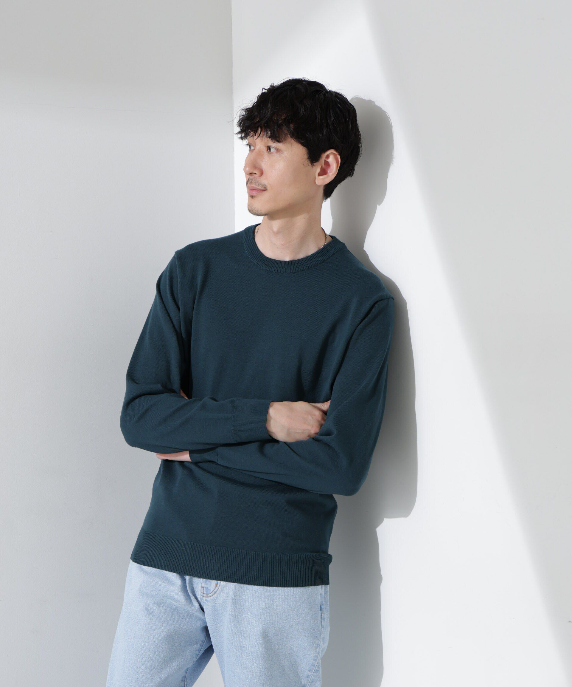 nano･universe「プレーティングスタンダードニット」|ニット・セーター|