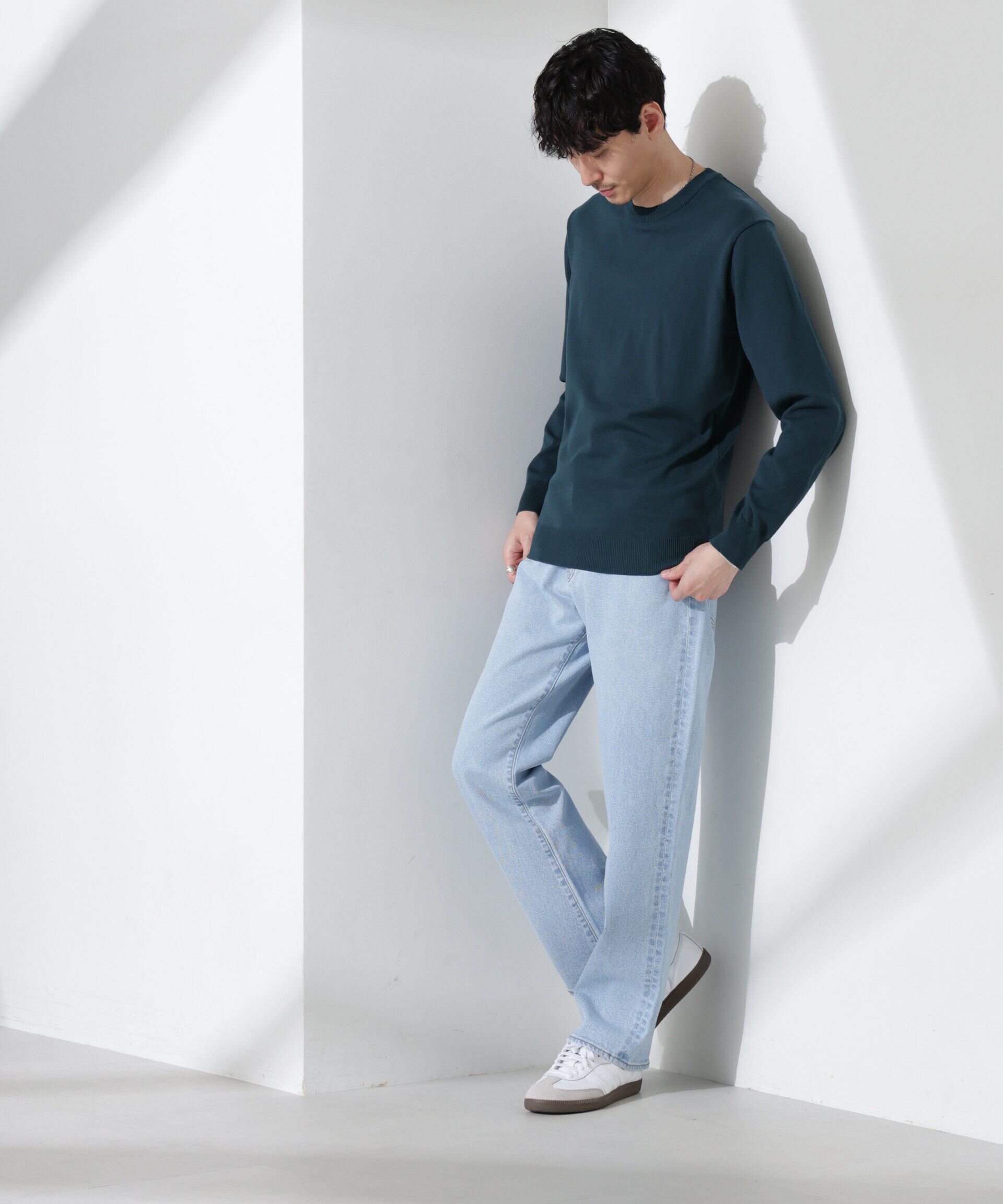 nano･universe「プレーティングスタンダードニット」|ニット・セーター|