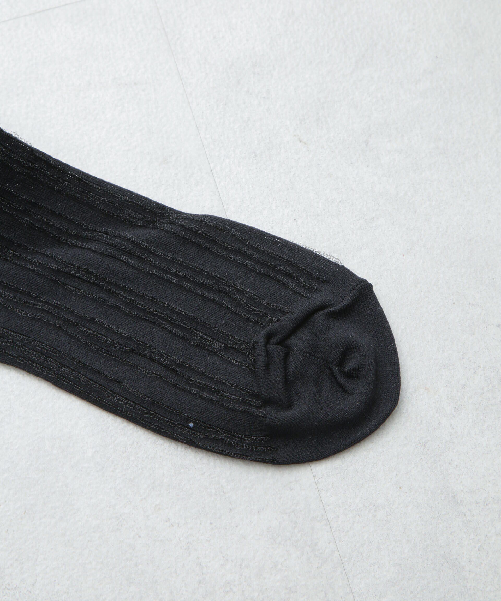 nano･universe「シアーストライプソックス」|ソックス|