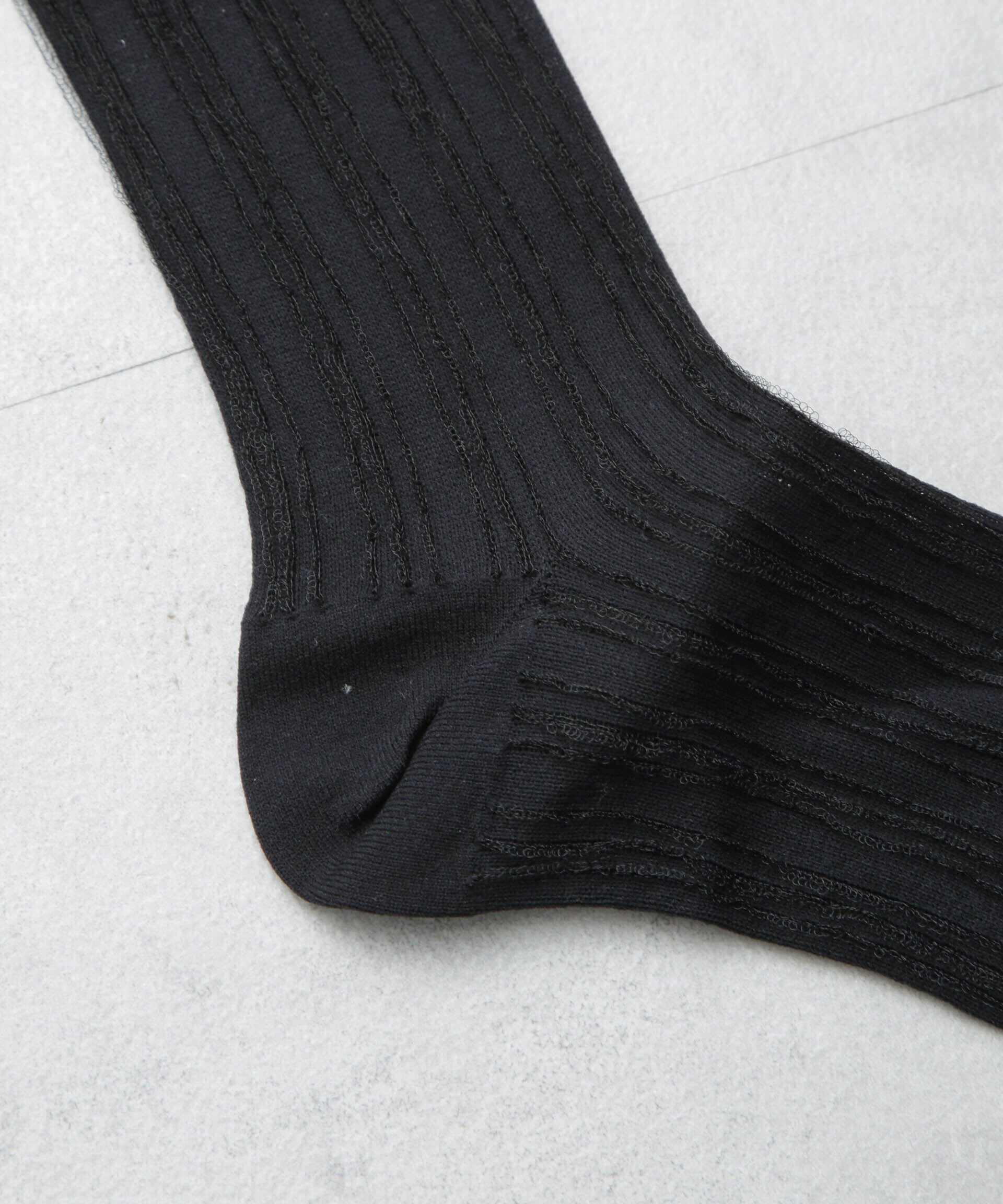 nano･universe「シアーストライプソックス」|ソックス|