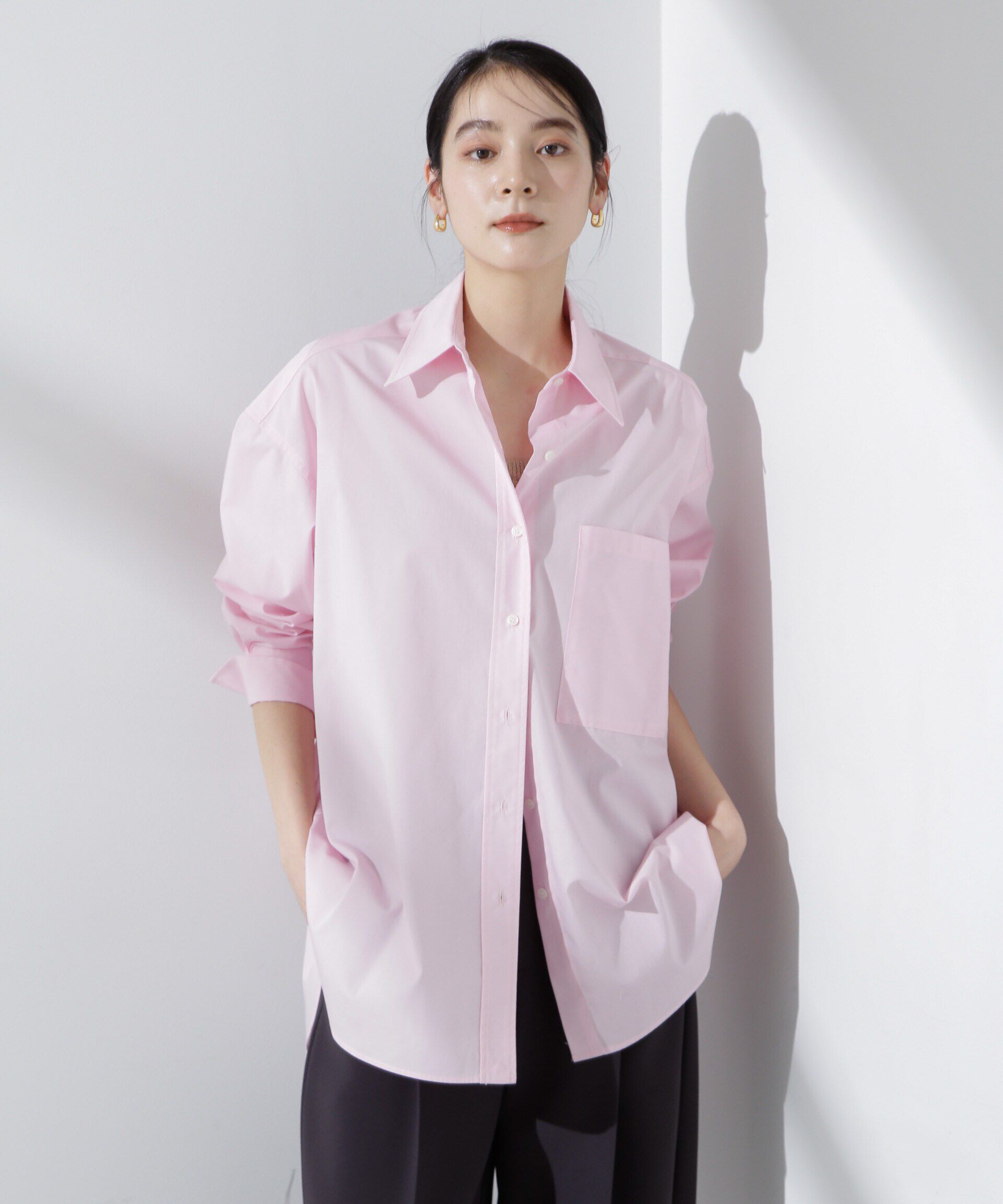 nano･universe「バッククロスオーバーシャツ」|シャツ・ブラウス|