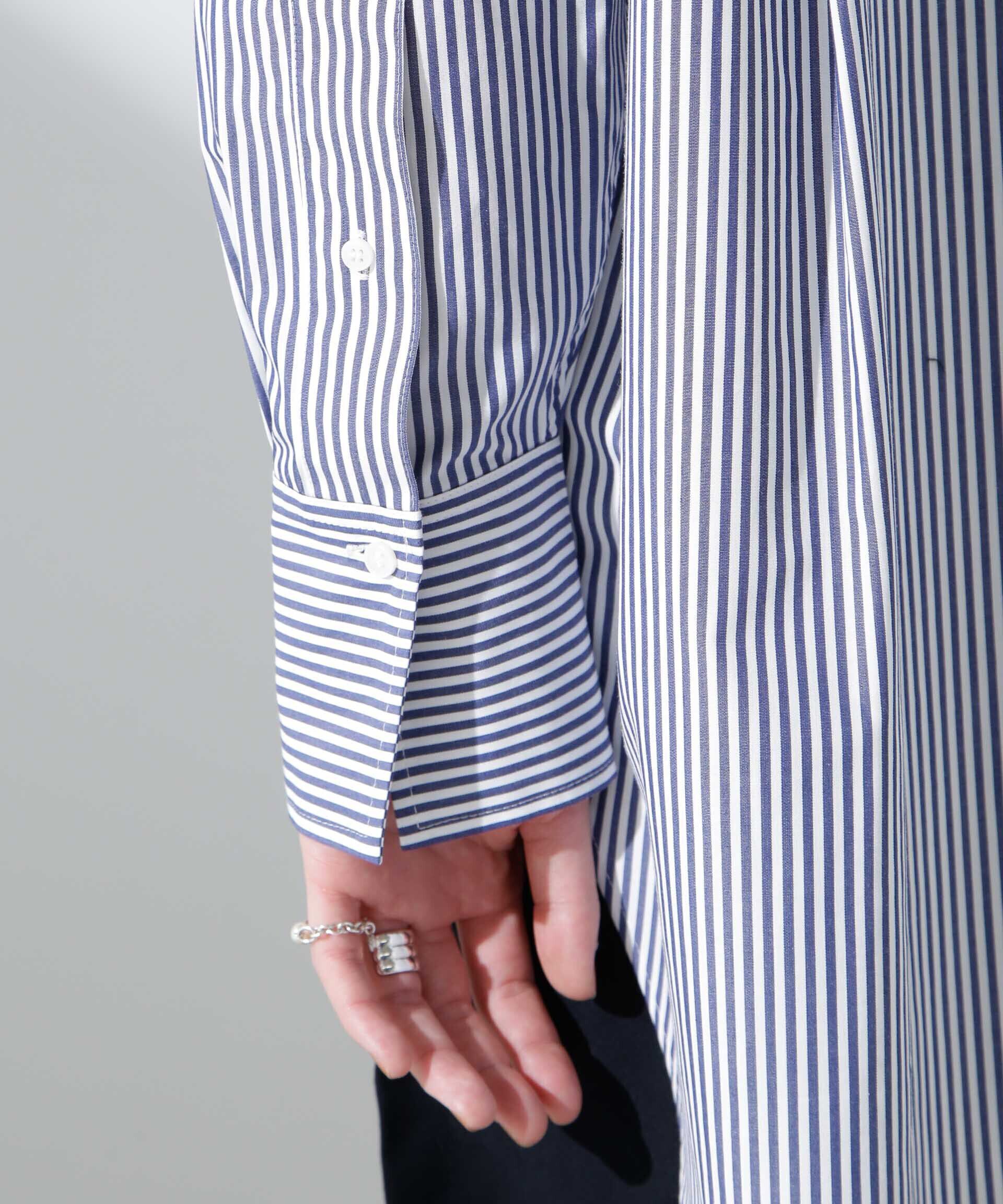 nano･universe「バッククロスオーバーシャツ」|シャツ・ブラウス|