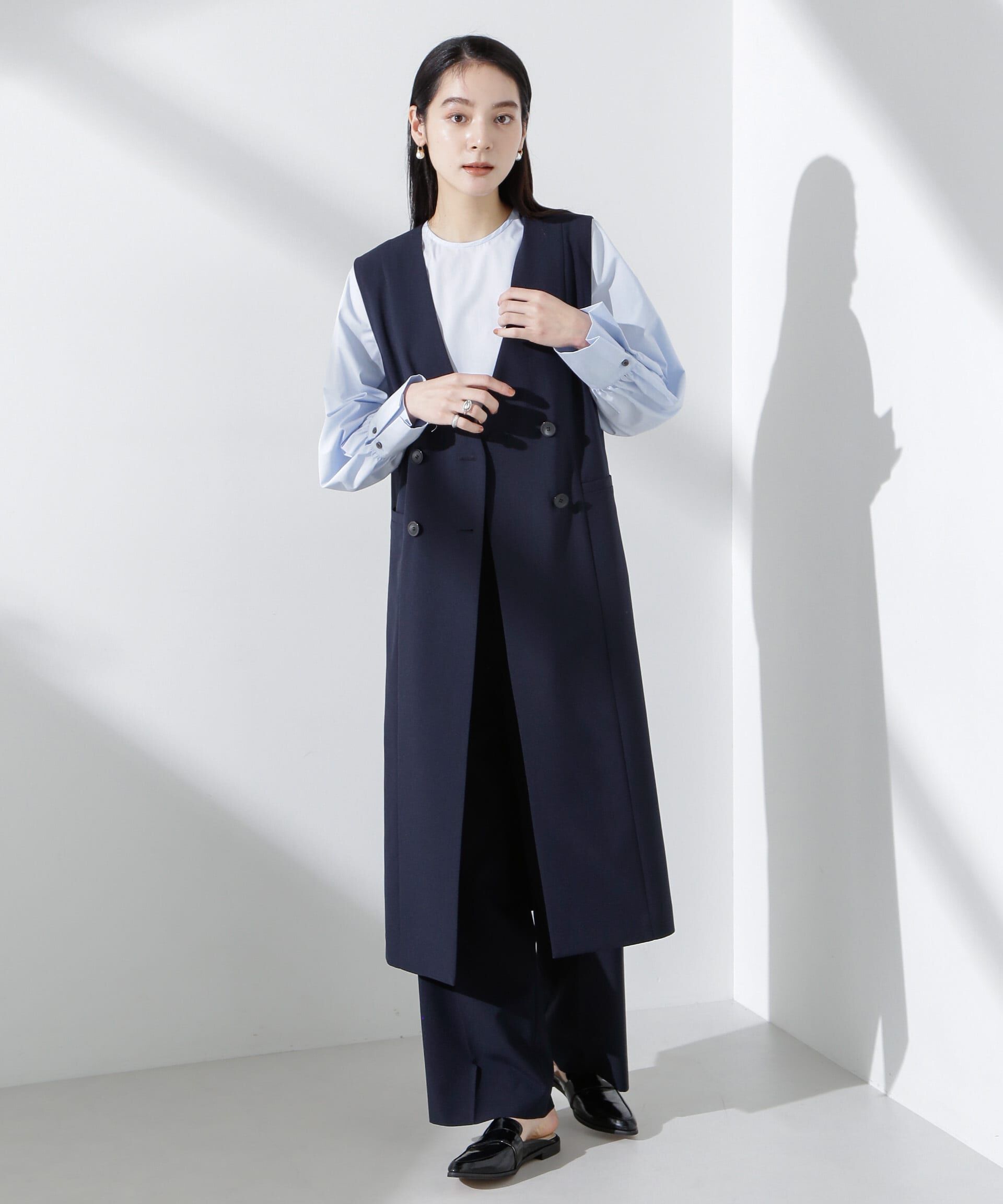 nano･universe「タイプライターボリュームスリーブブラウス」|シャツ・ブラウス|