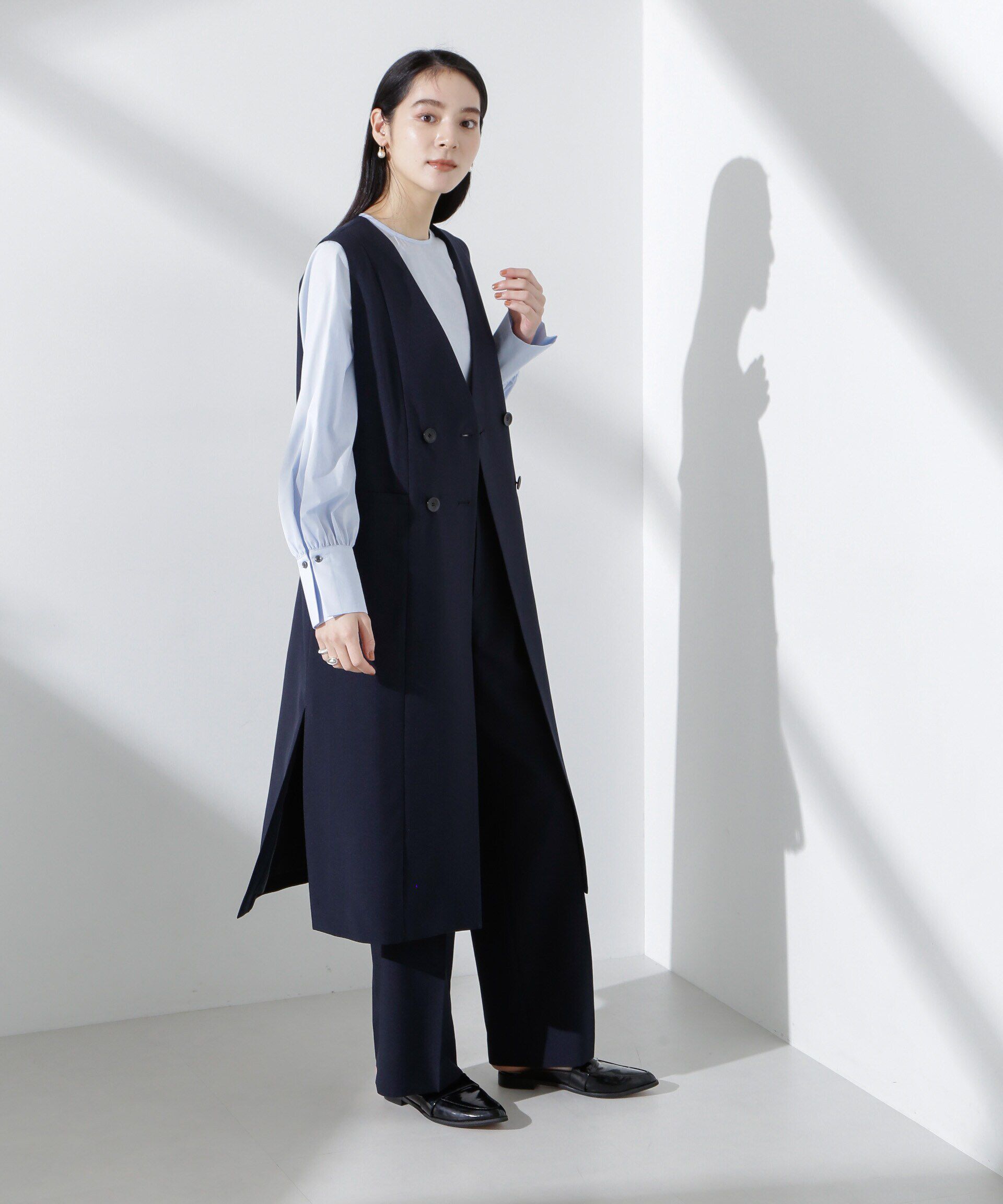 nano･universe「タイプライターボリュームスリーブブラウス」|シャツ・ブラウス|