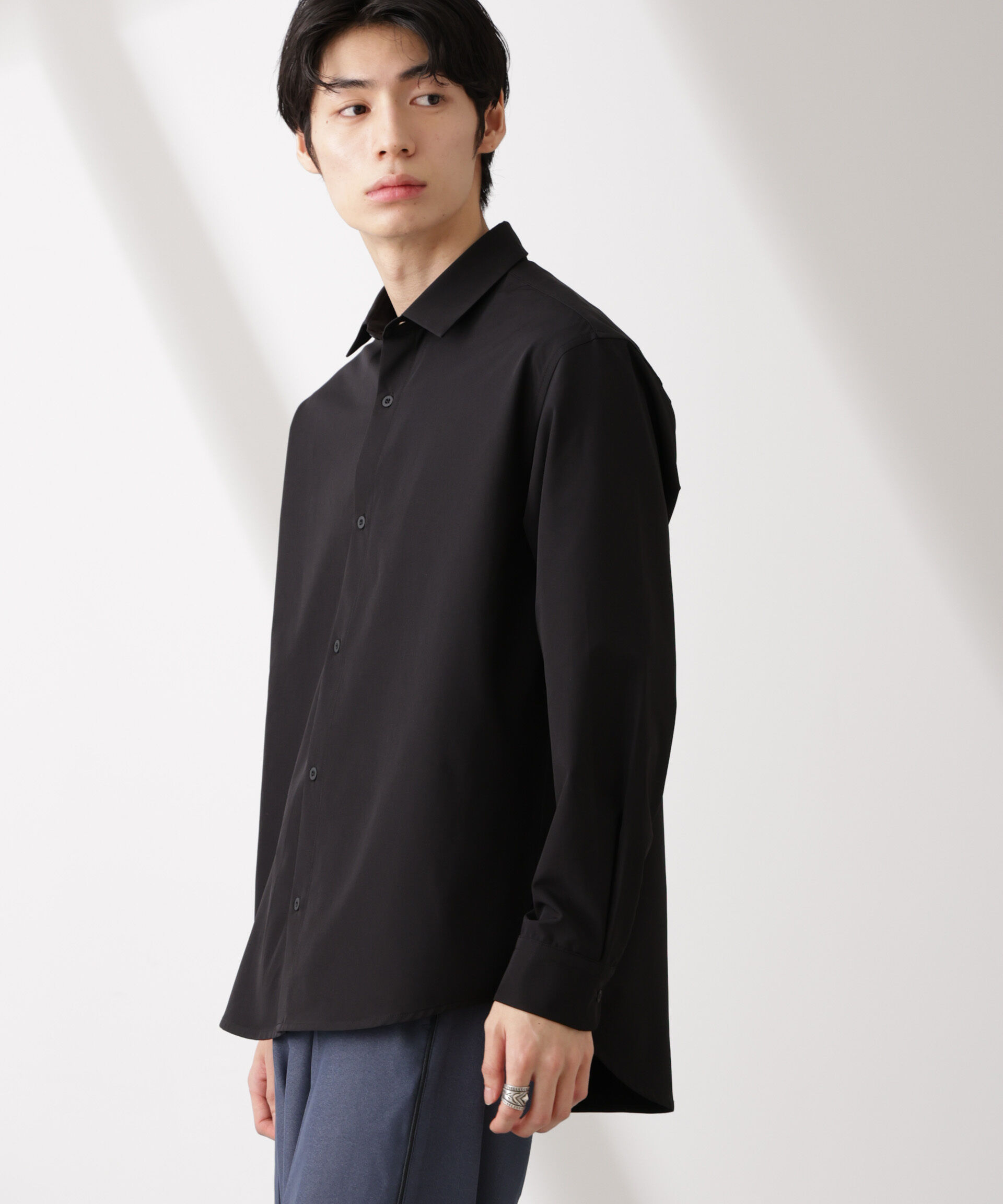 nano･universe「ライトウェイトストレッチ シャツ長袖」|シャツ・ブラウス|