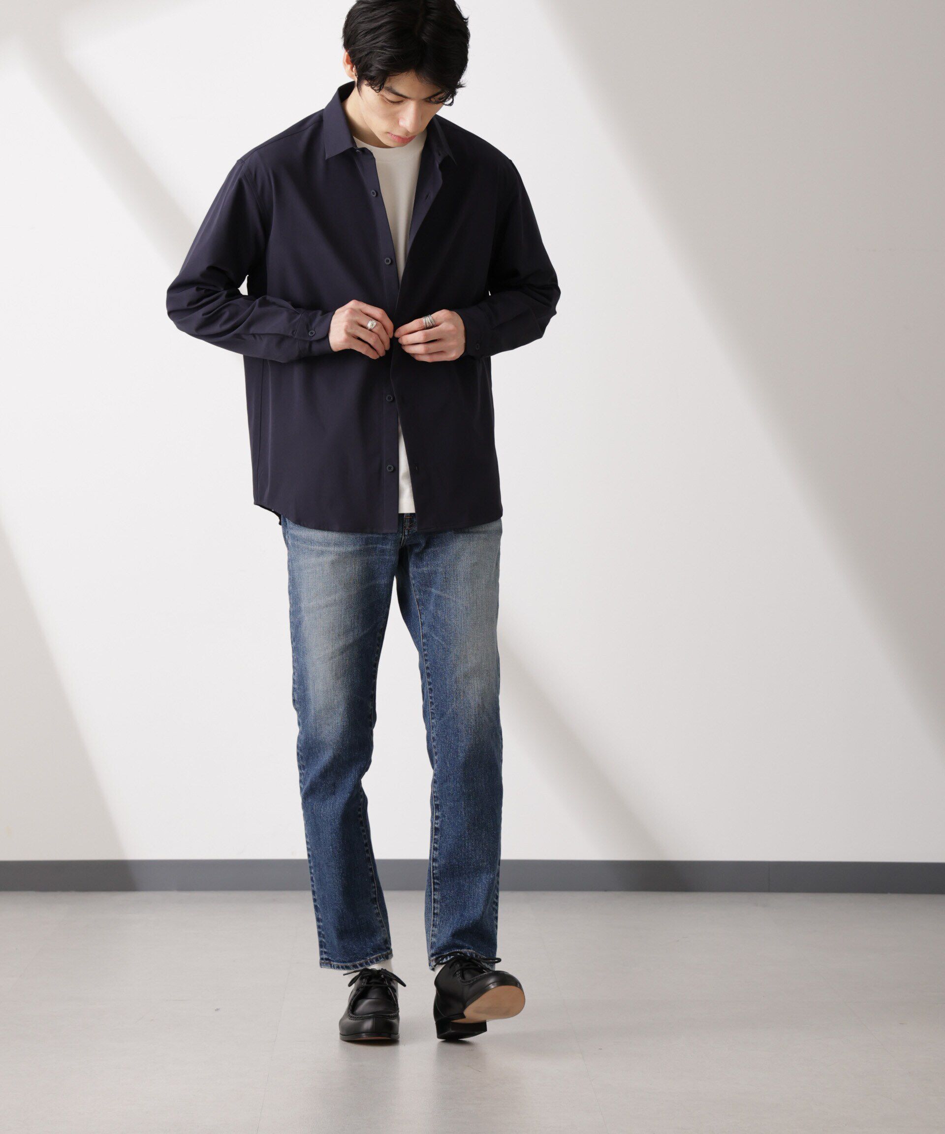 nano･universe「ライトウェイトストレッチ シャツ長袖」|シャツ・ブラウス|