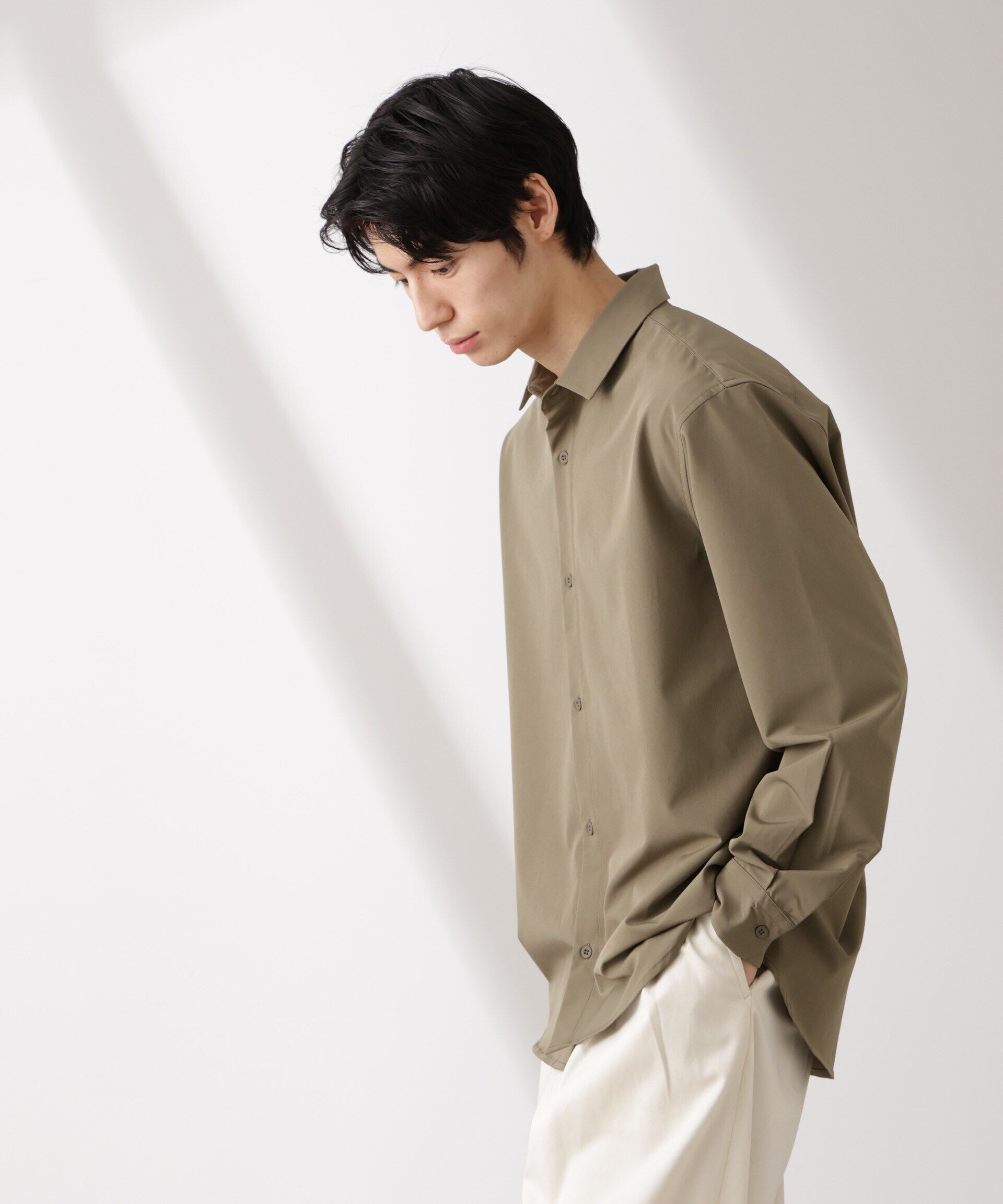 nano･universe「ライトウェイトストレッチ シャツ長袖」|シャツ・ブラウス|