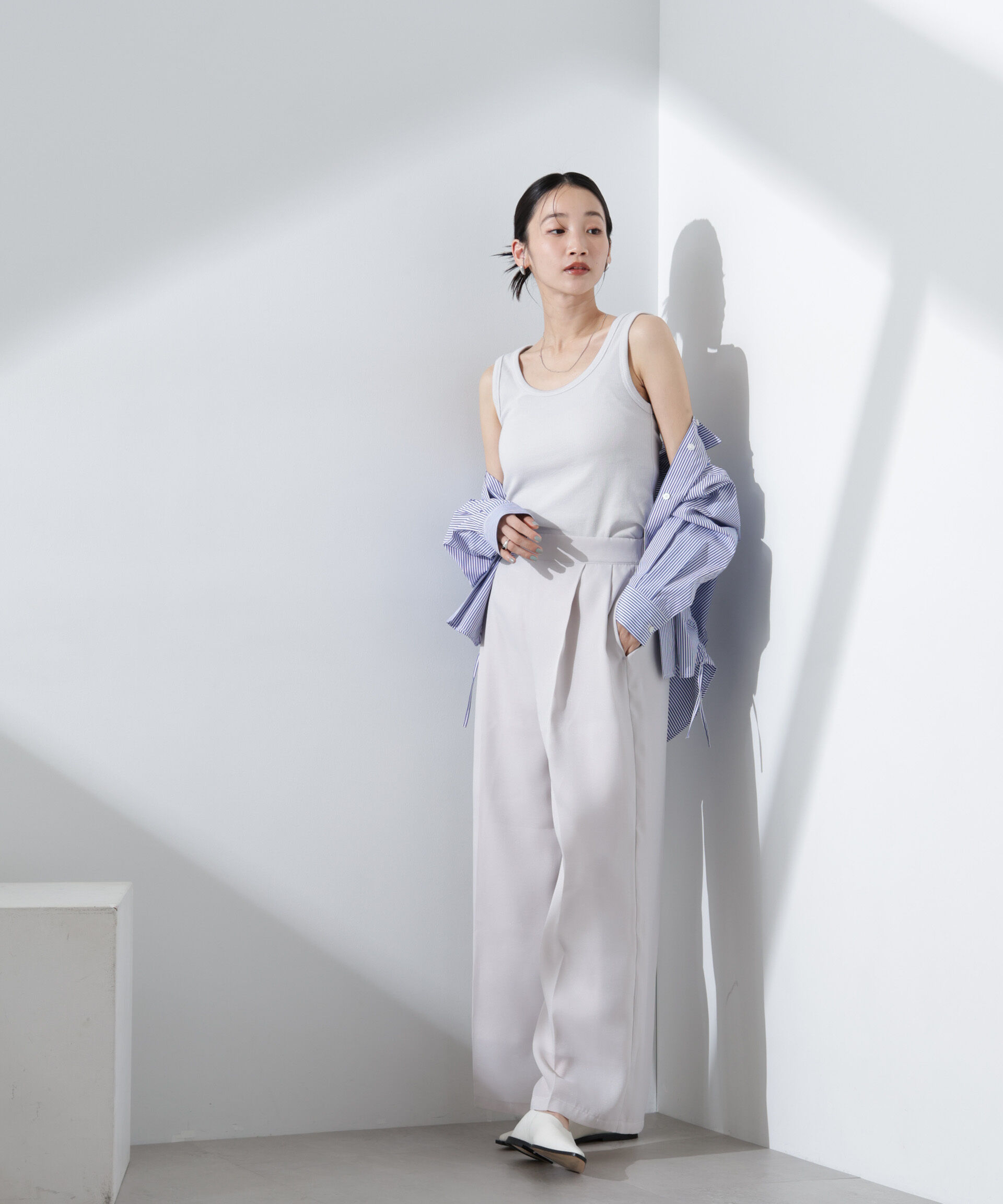 nano･universe「抗菌防臭リブタンクトップ」|Tシャツ・カットソー|