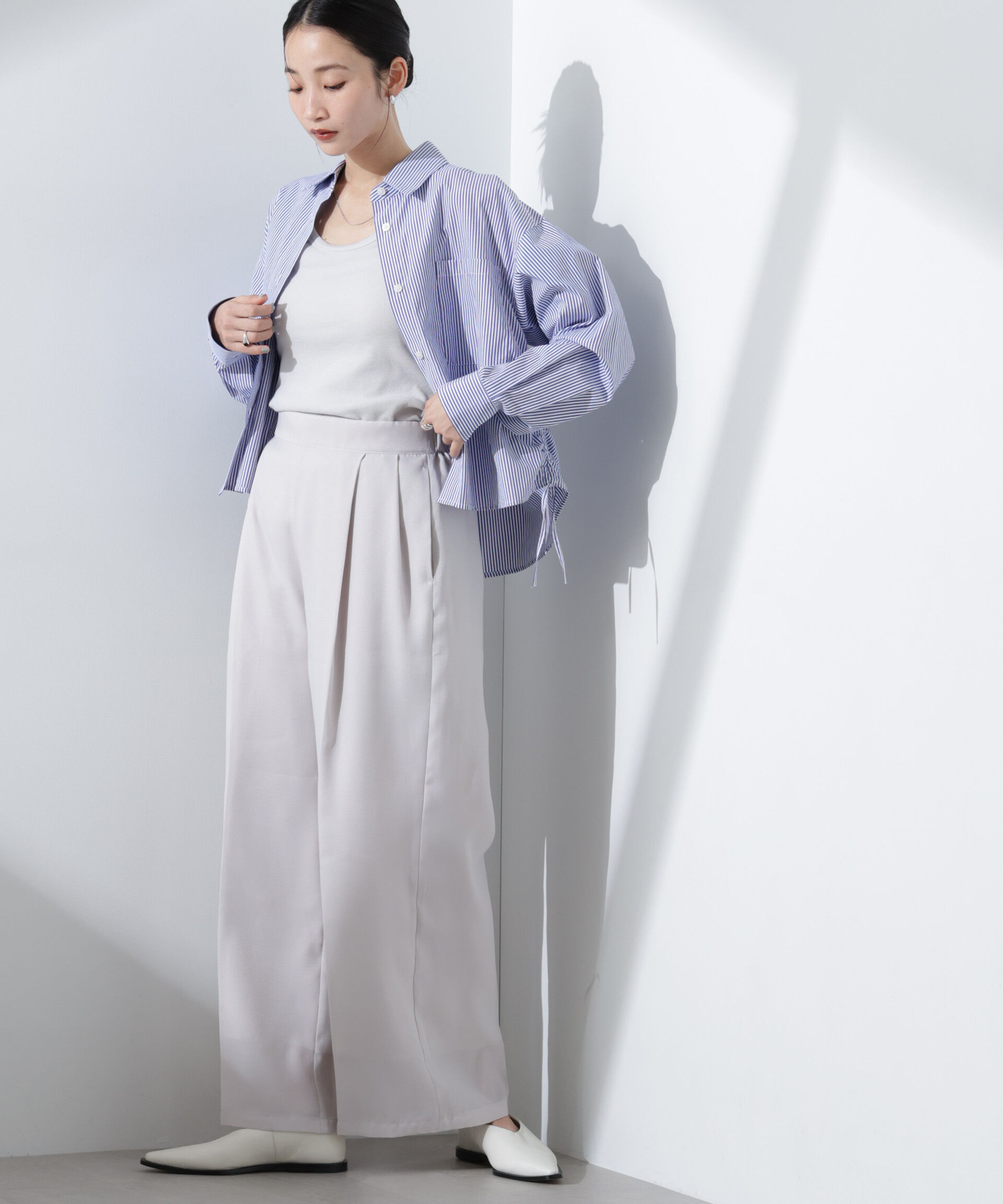 nano･universe「抗菌防臭リブタンクトップ」|Tシャツ・カットソー|