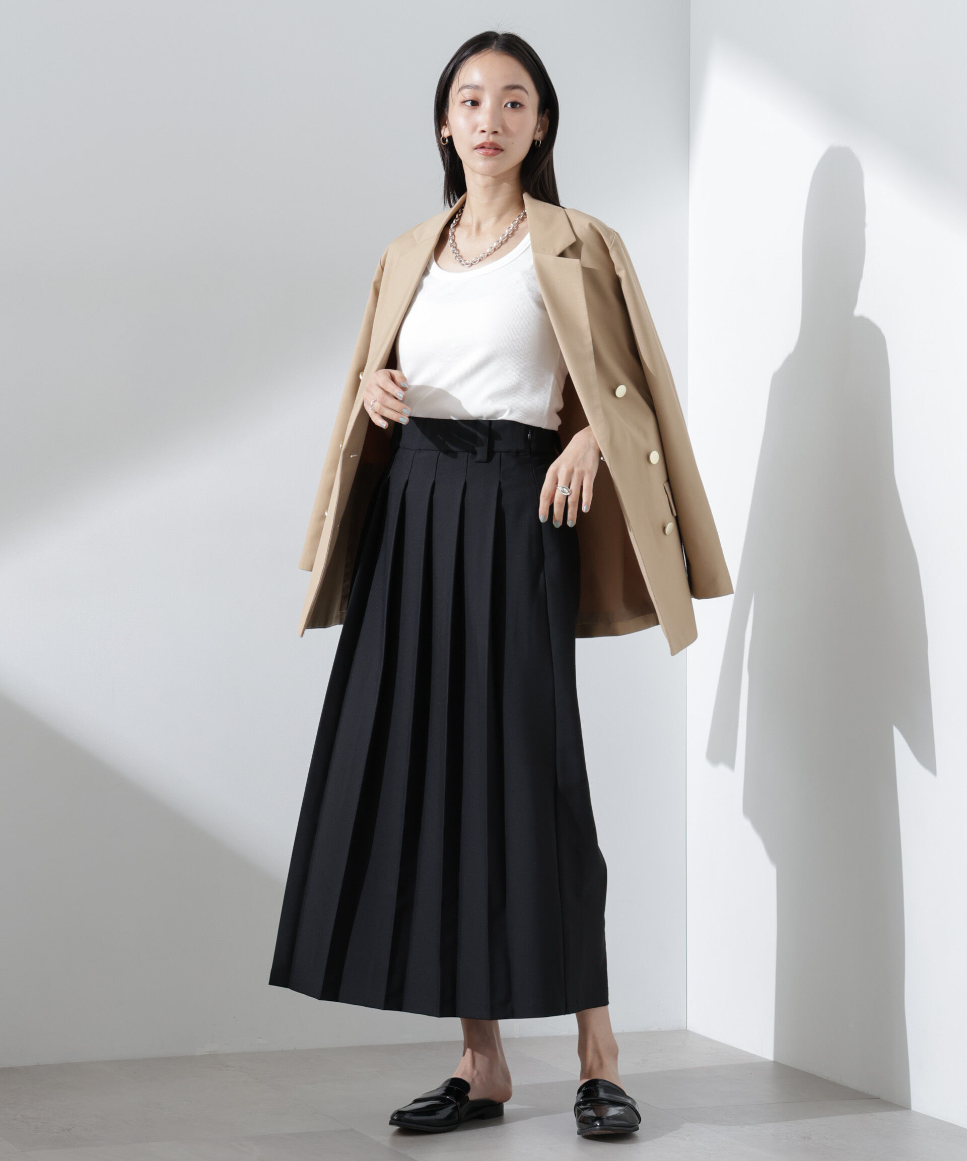 nano･universe「抗菌防臭リブタンクトップ」|Tシャツ・カットソー|