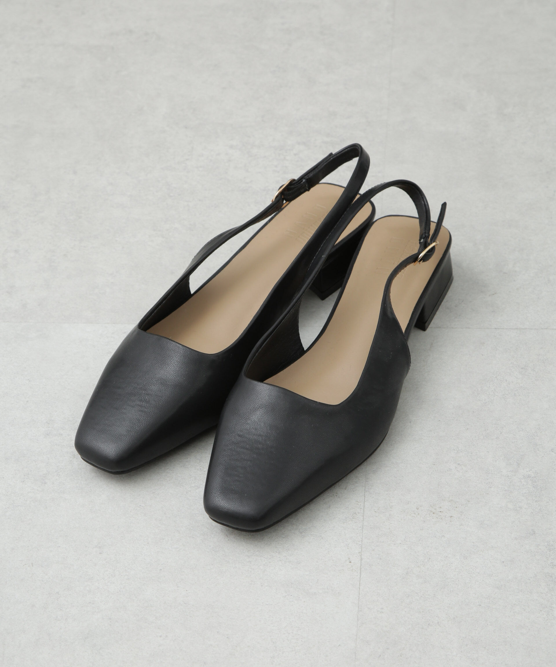 nano･universe「スリングバックスクエアトゥパンプス」|ビジネス・ドレスシューズ|