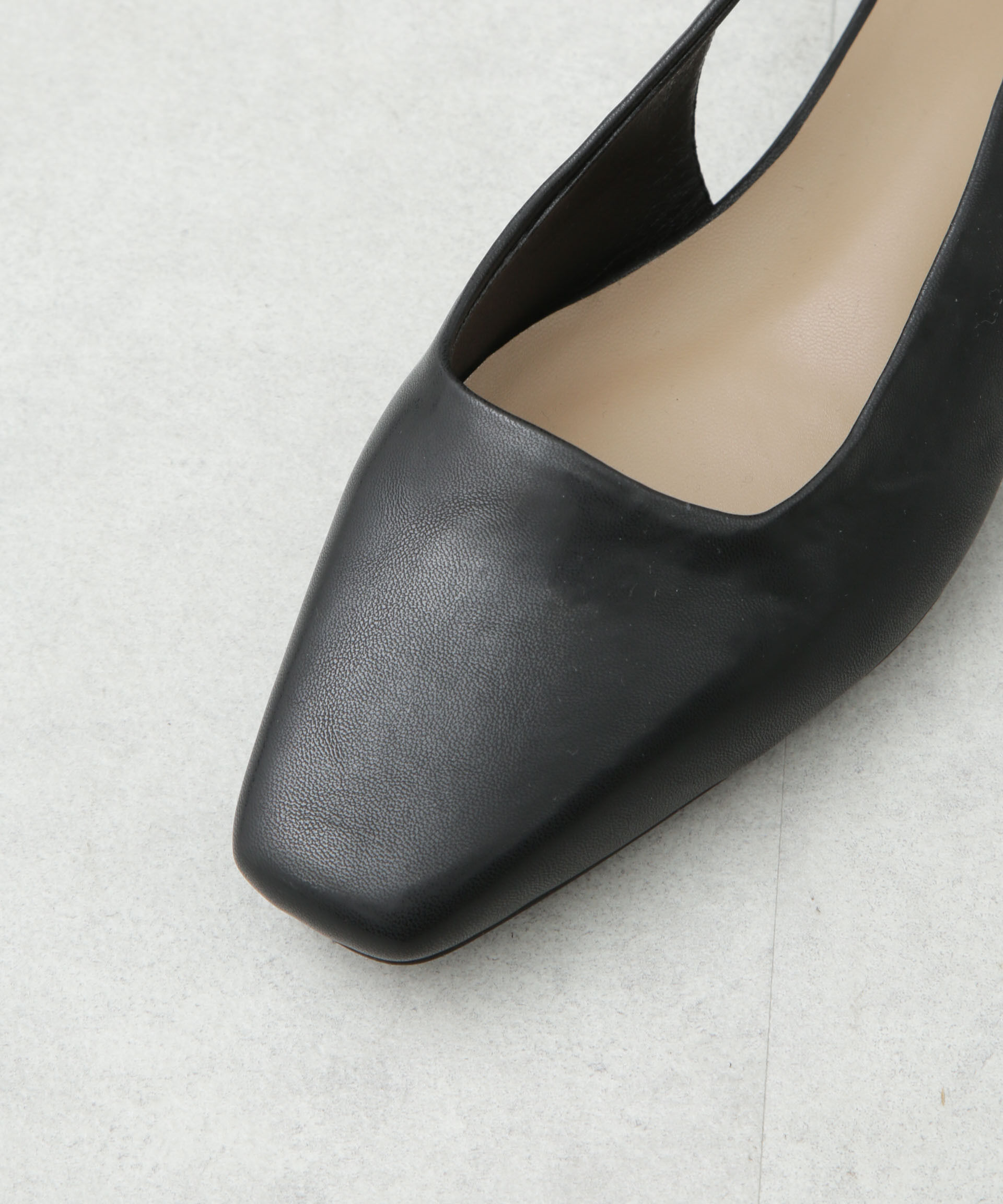 nano･universe「スリングバックスクエアトゥパンプス」|ビジネス・ドレスシューズ|